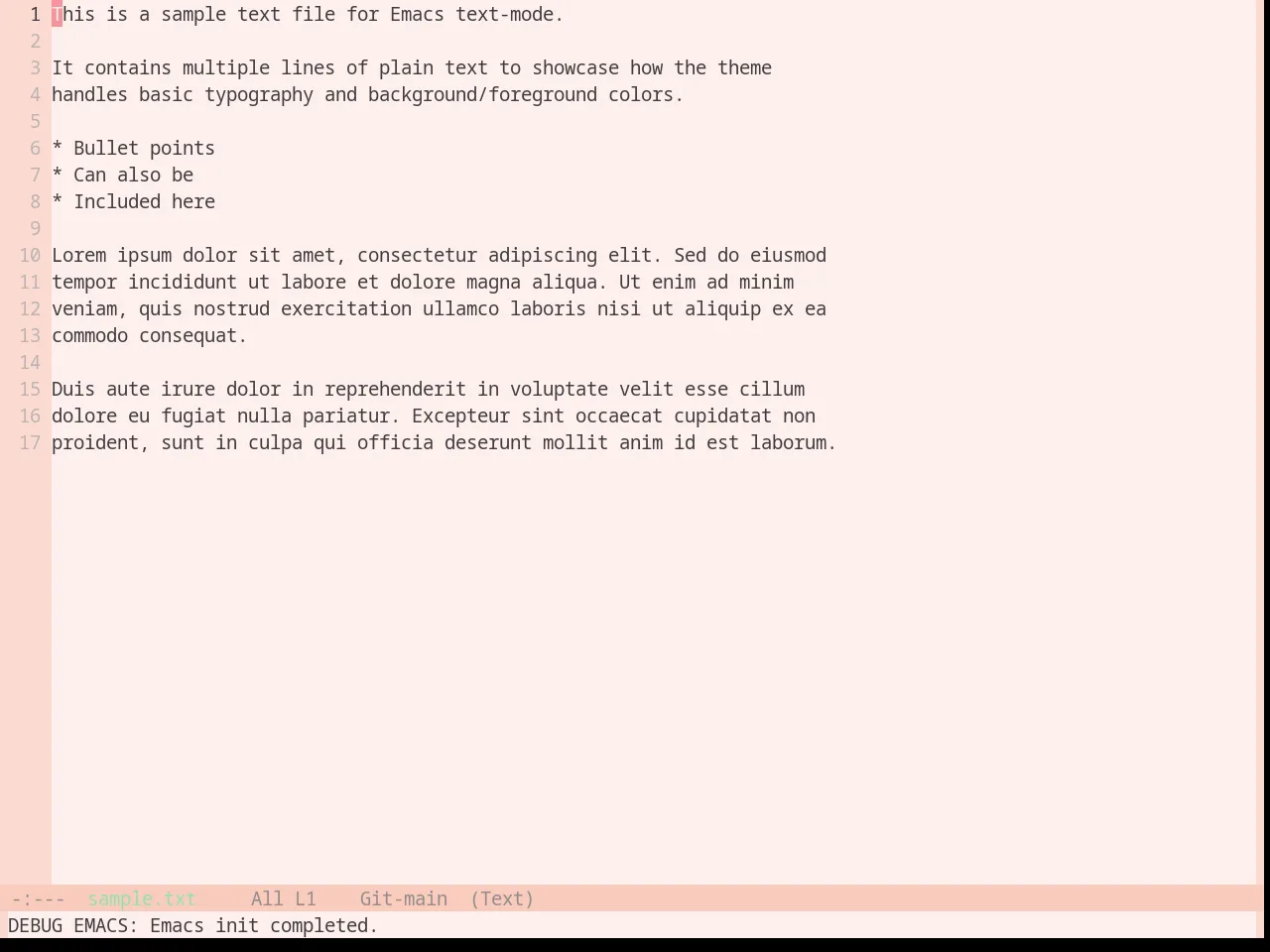 Base16 Horizon Light Theme in text-mode
