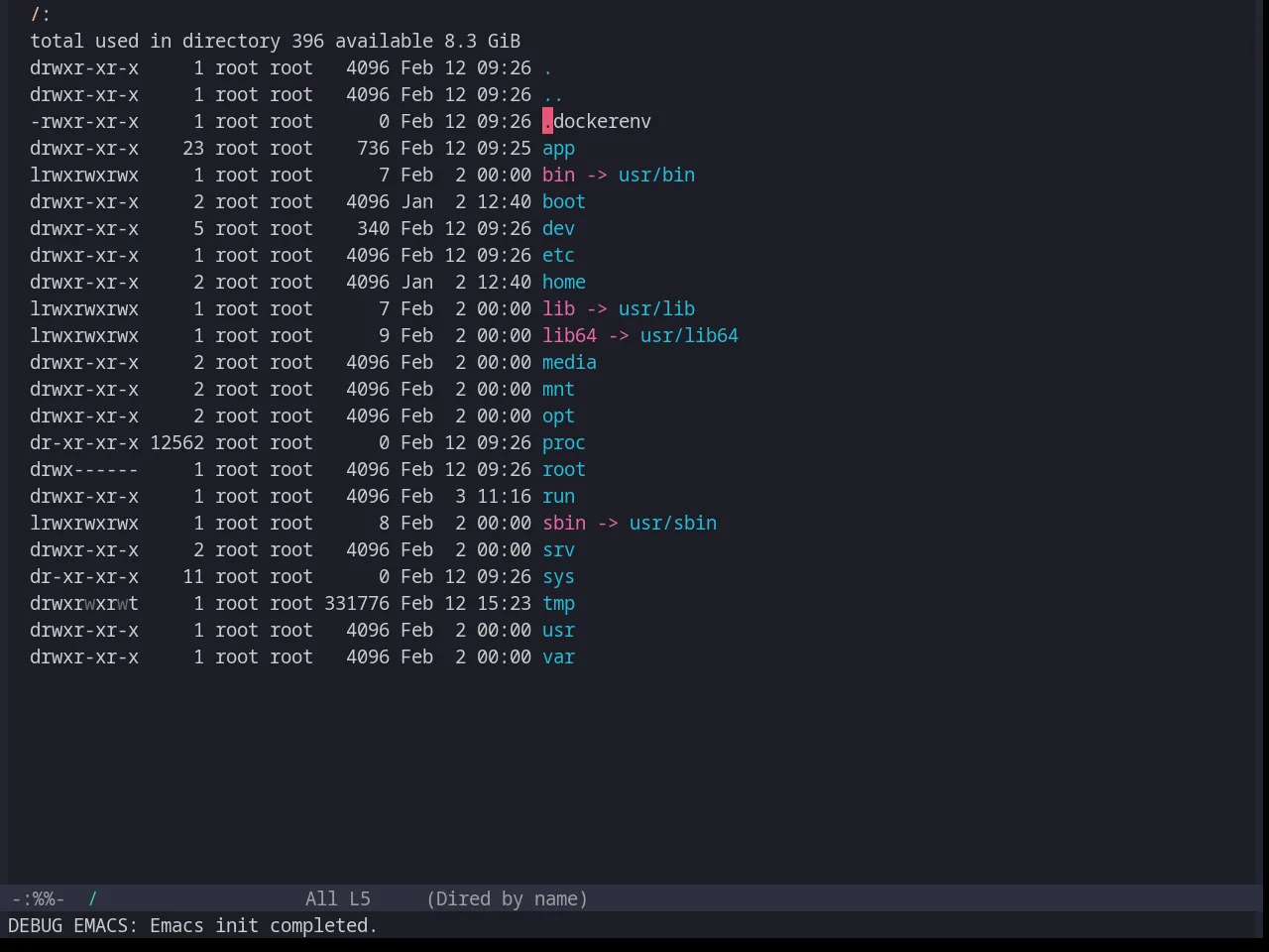 Base16 Horizon Terminal Dark Theme in dired