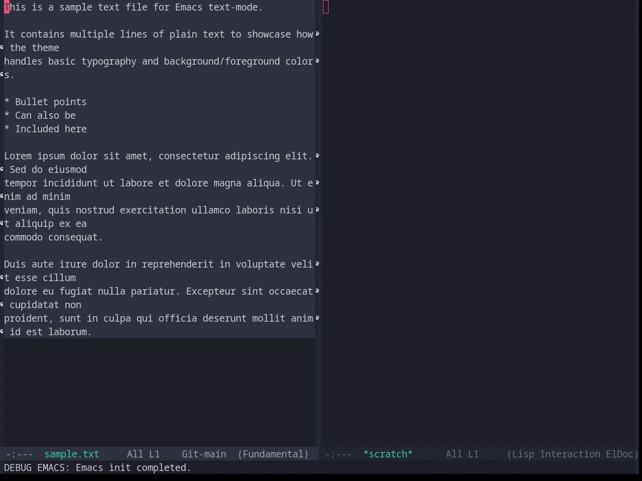 Base16 Horizon Terminal Dark Theme in fundamental-mode