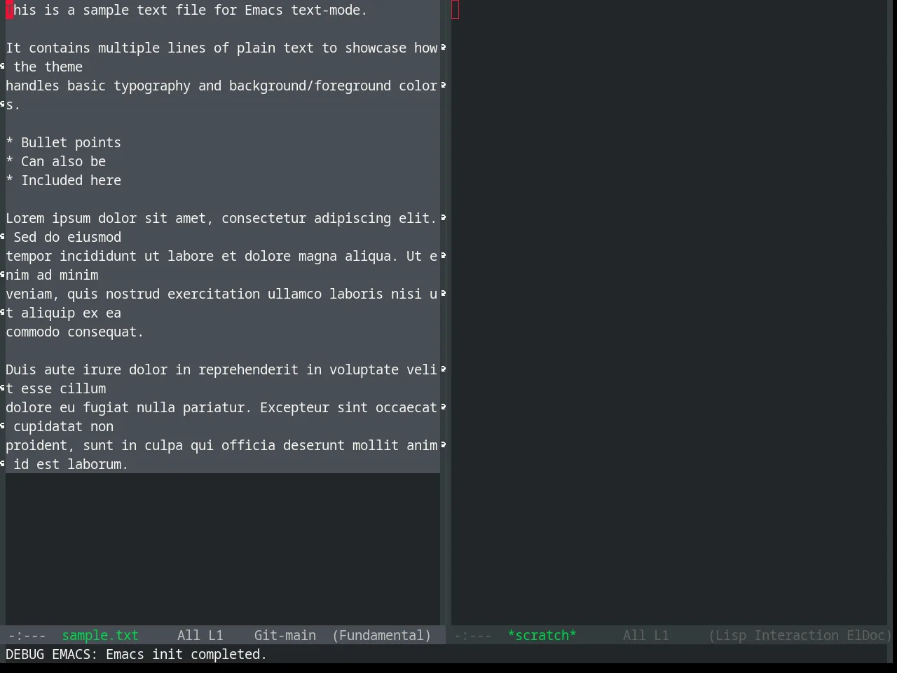 Base16 Humanoid Dark Theme in fundamental-mode