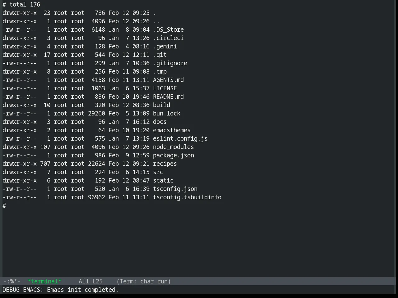Base16 Humanoid Dark Theme in term