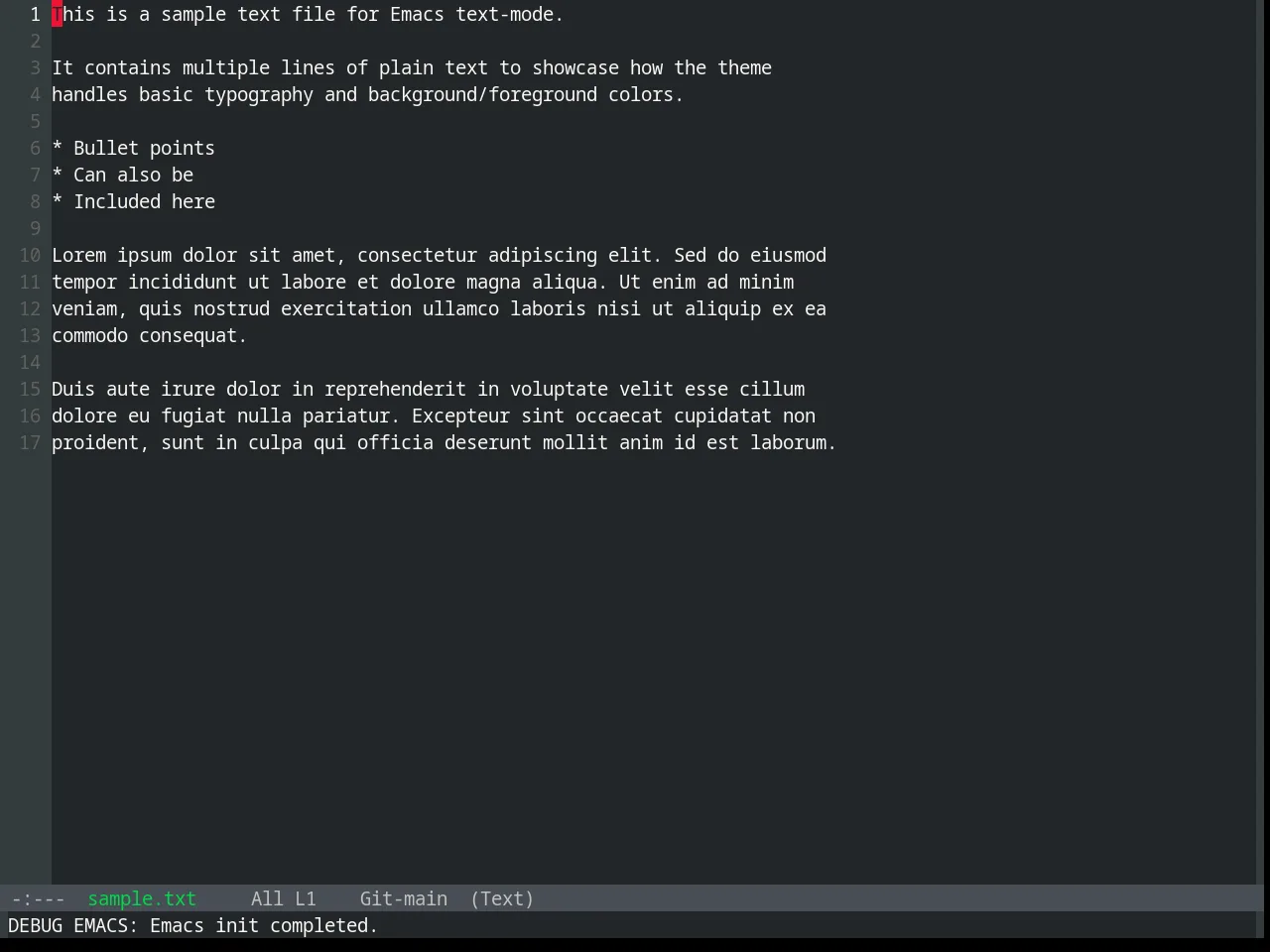Base16 Humanoid Dark Theme in text-mode