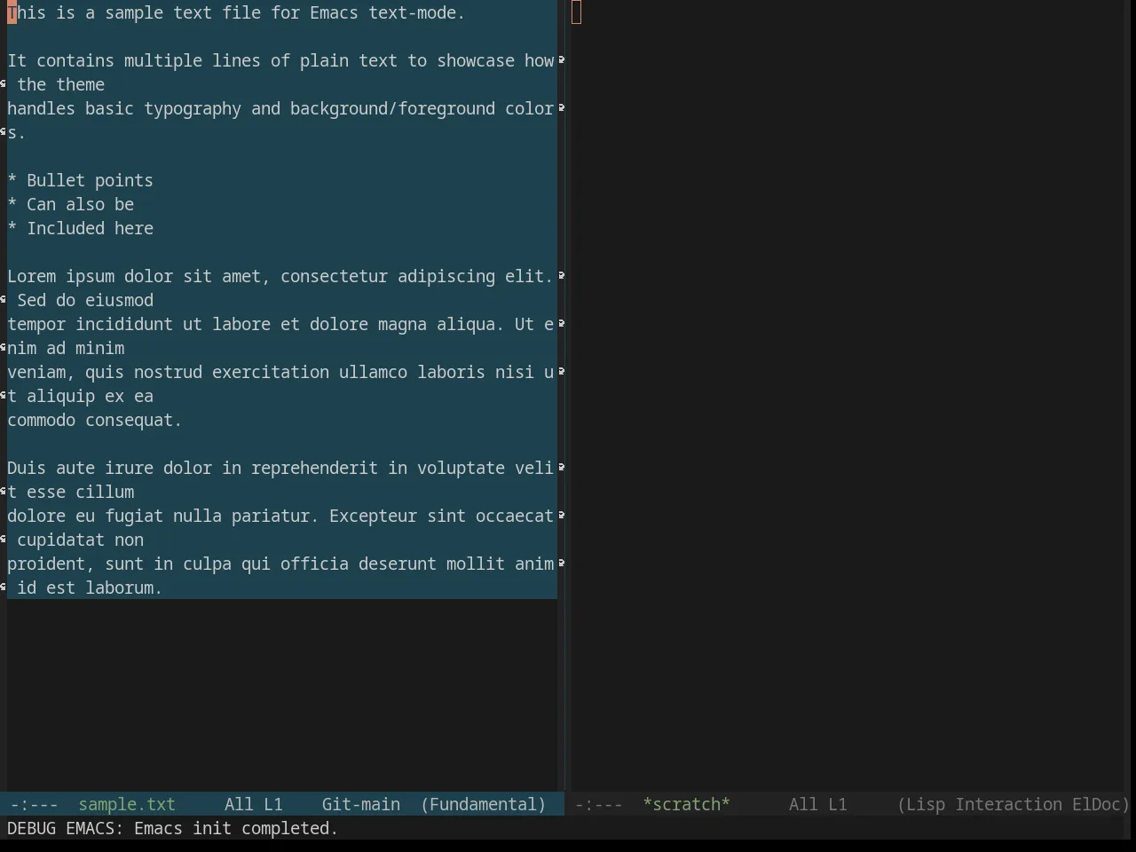 Base16 Ia Dark Theme in fundamental-mode