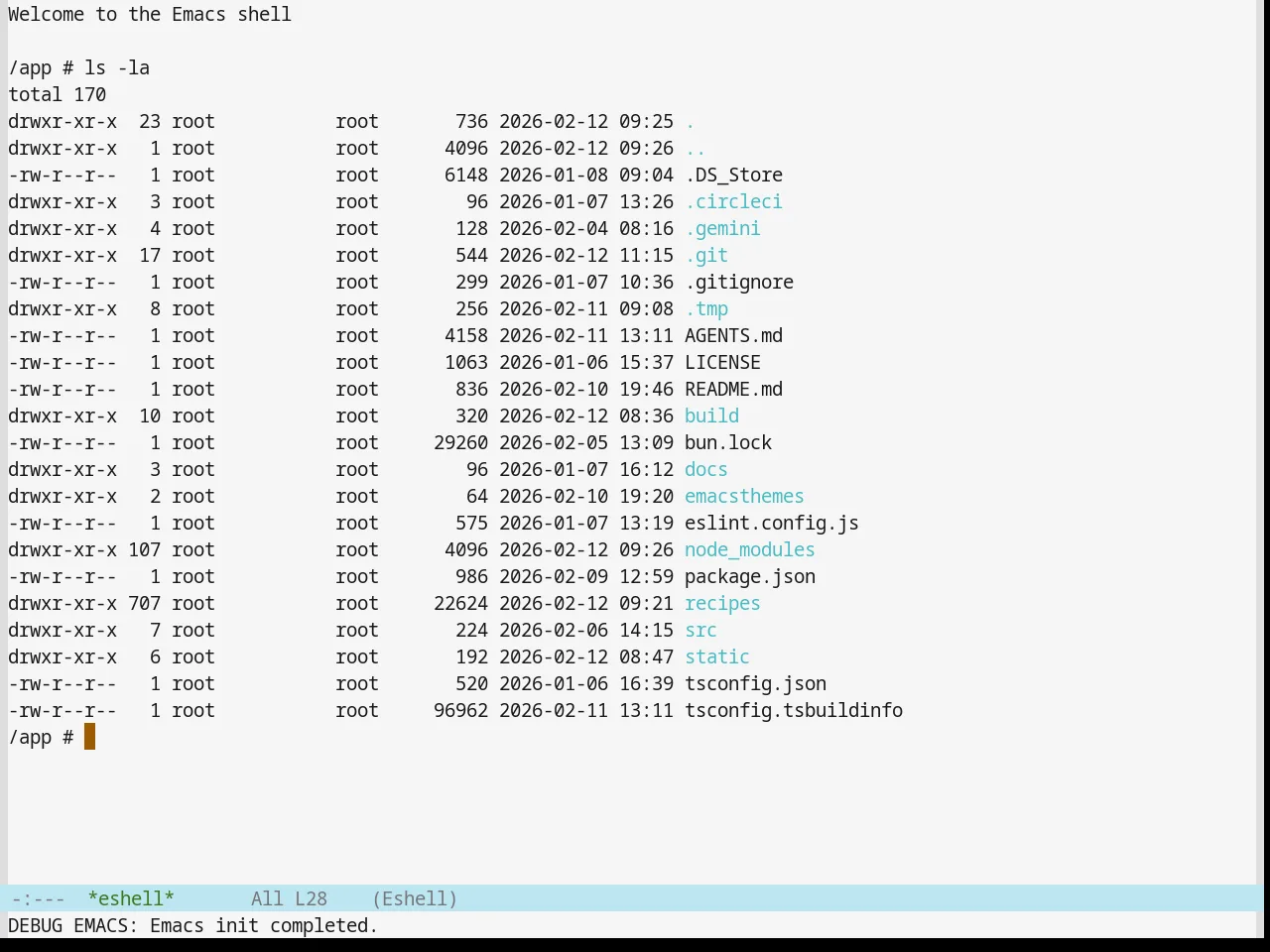 Base16 Ia Light Theme in eshell