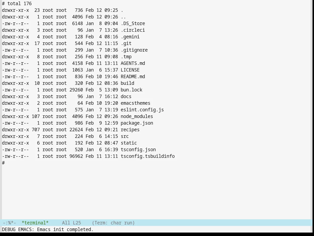 Base16 Ia Light Theme in term