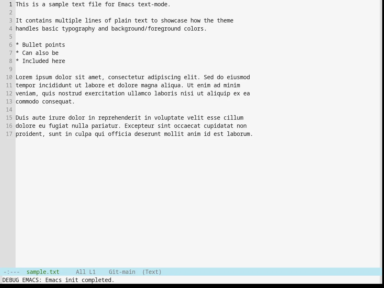 Base16 Ia Light Theme in text-mode