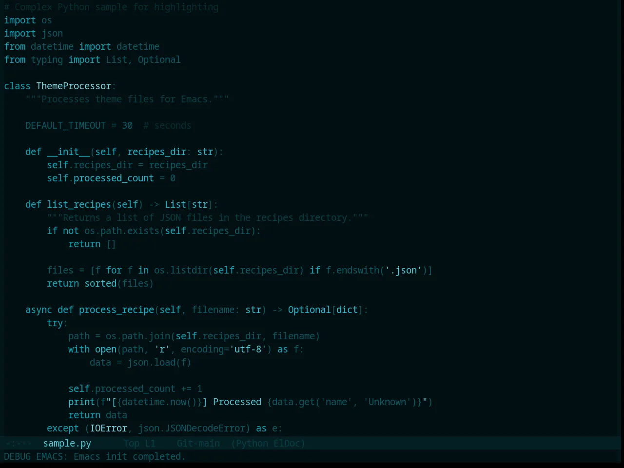 Base16 Icy Theme in python-mode