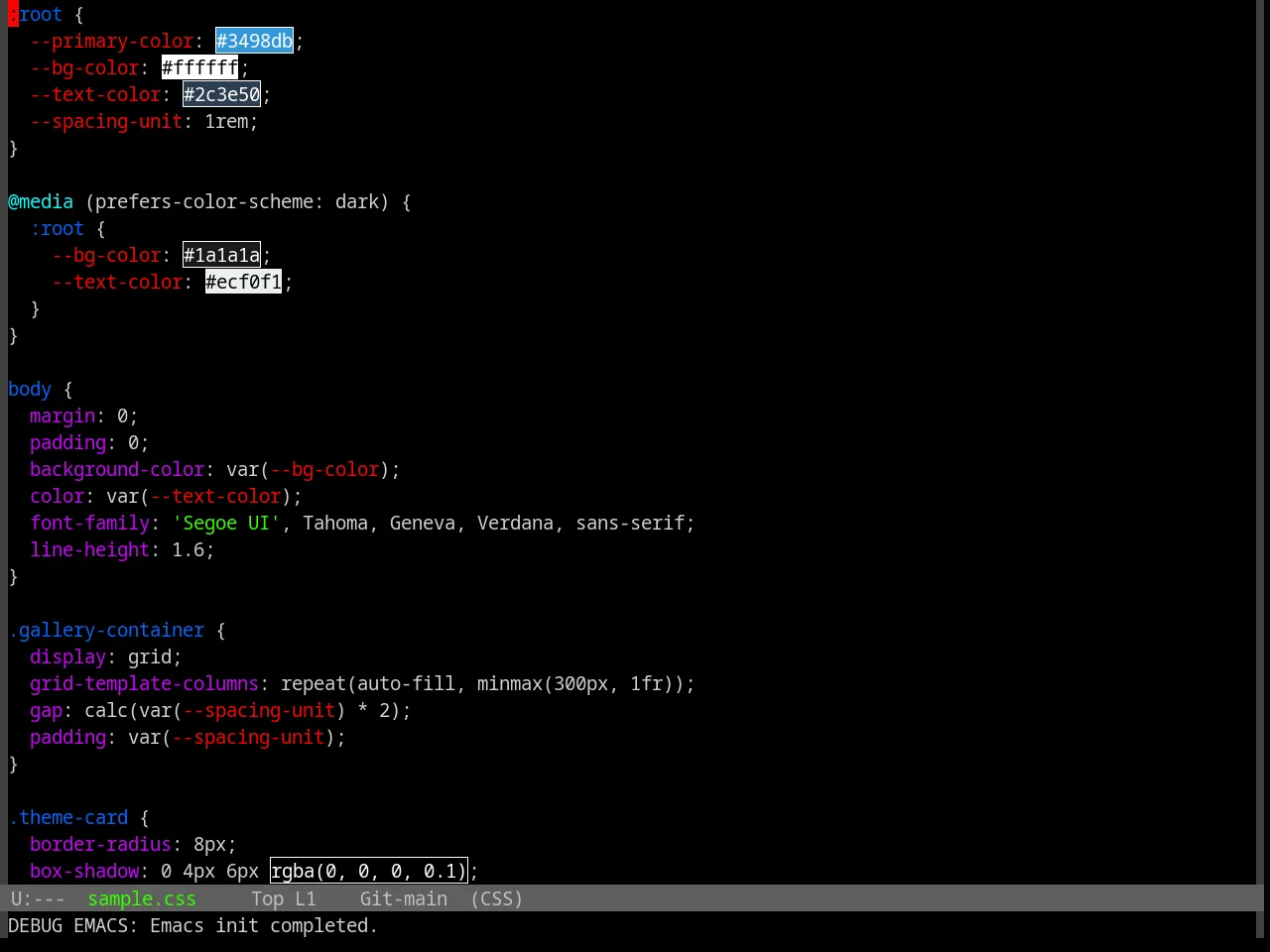 Base16 Isotope Theme in css-mode
