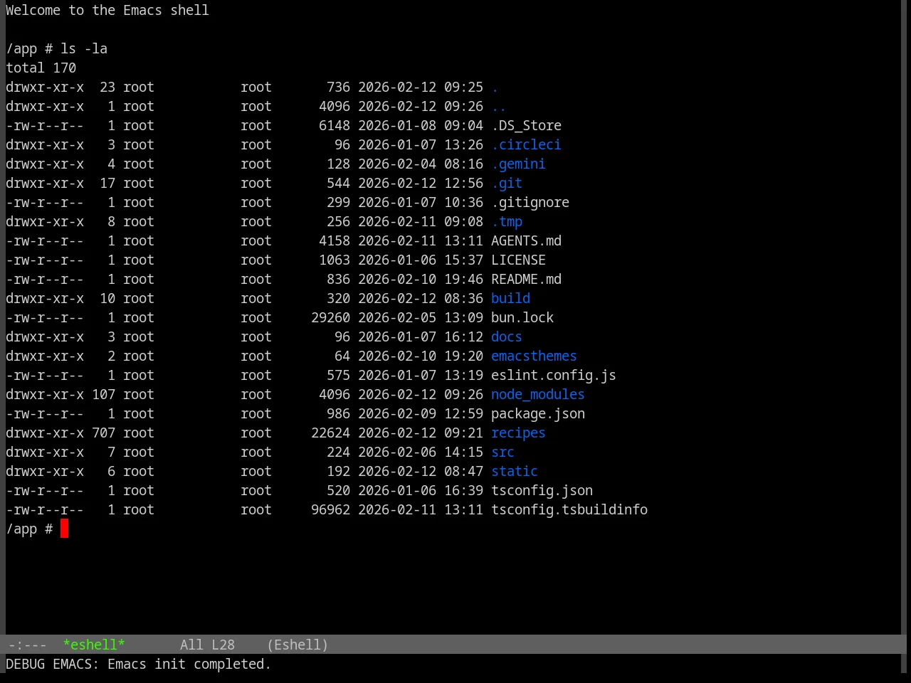 Base16 Isotope Theme in eshell