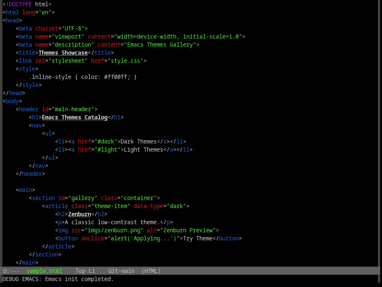 Base16 Isotope Theme in html-mode