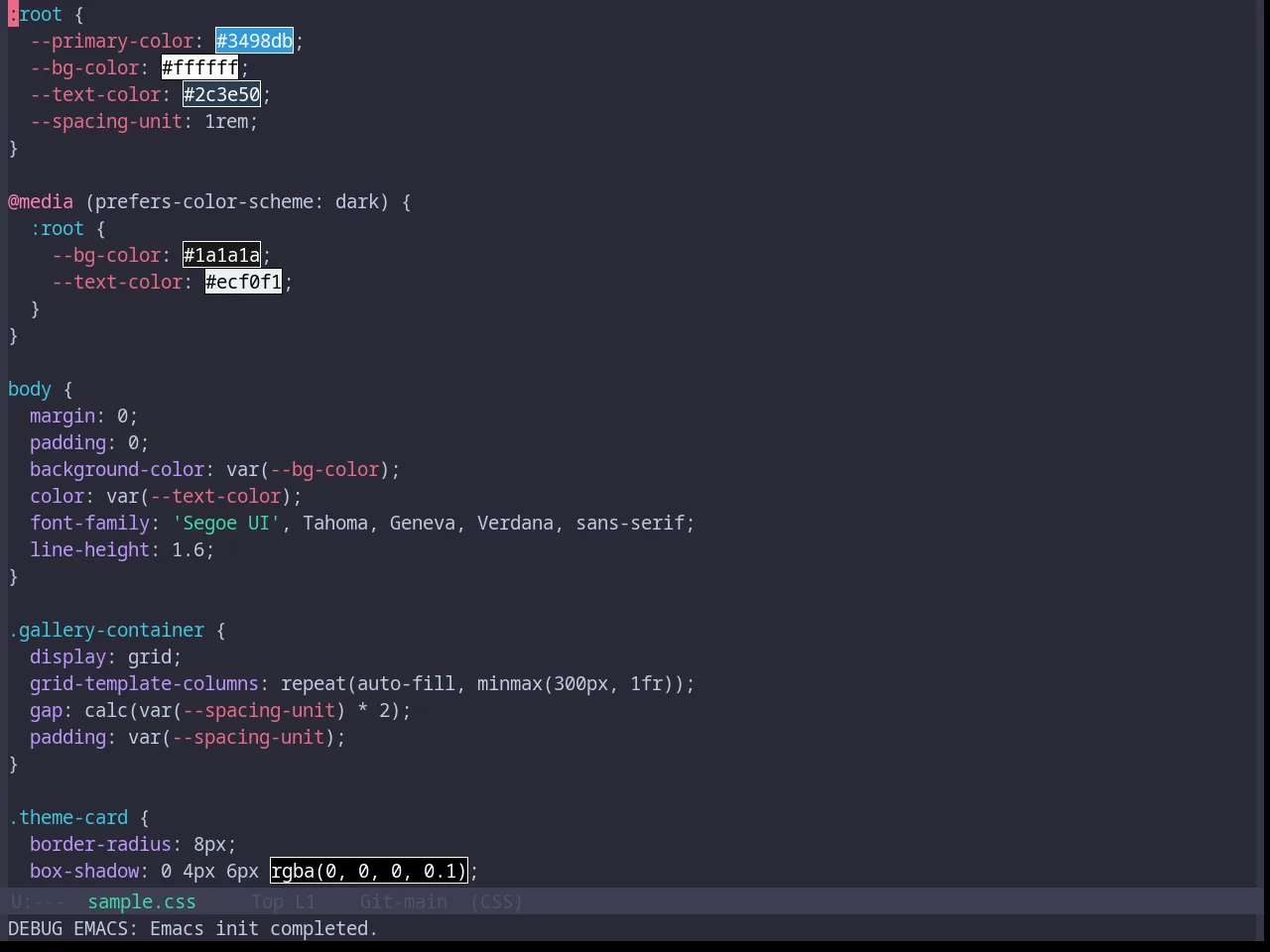 Base16 Jabuti Theme in css-mode