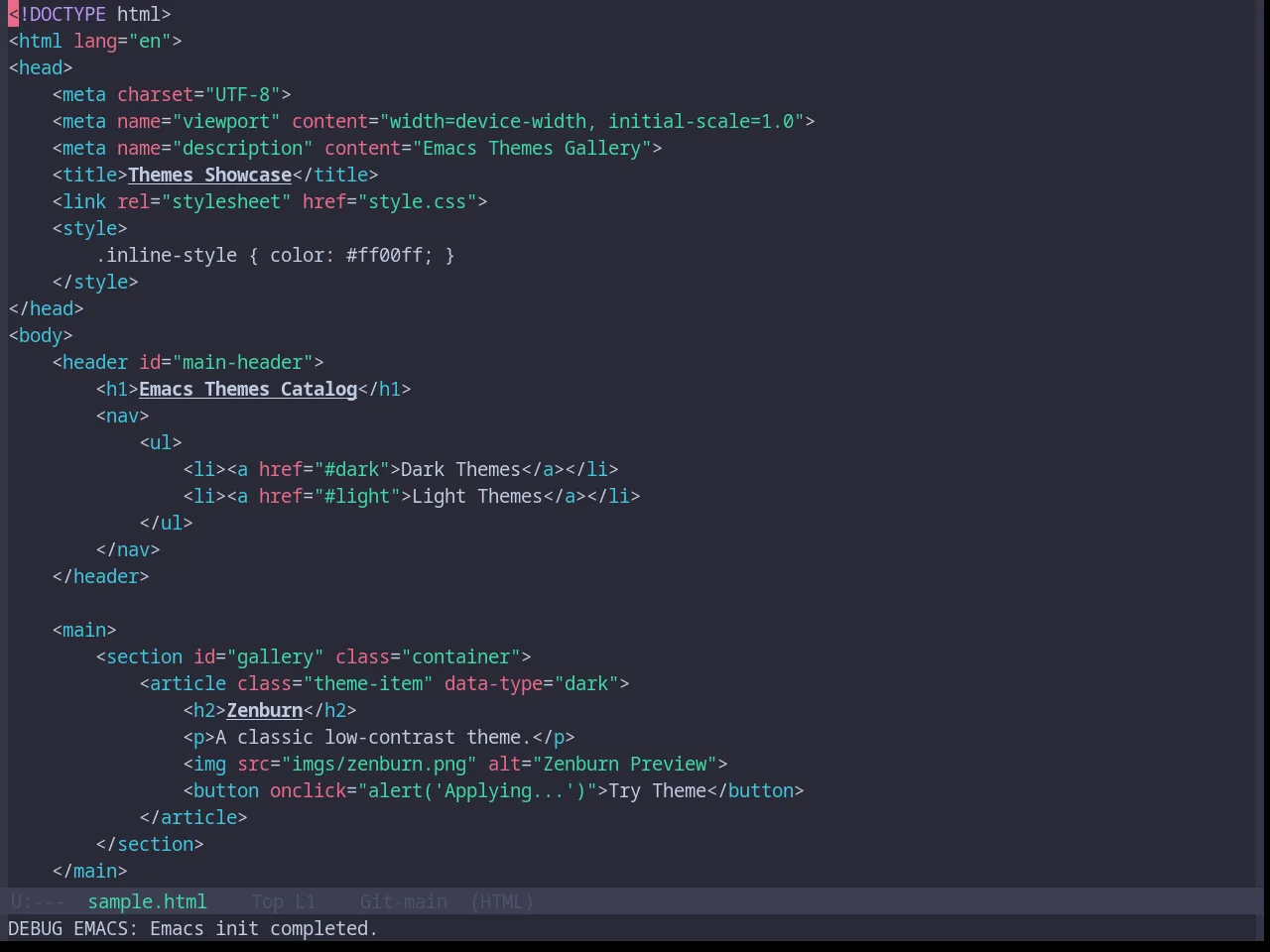 Base16 Jabuti Theme in html-mode