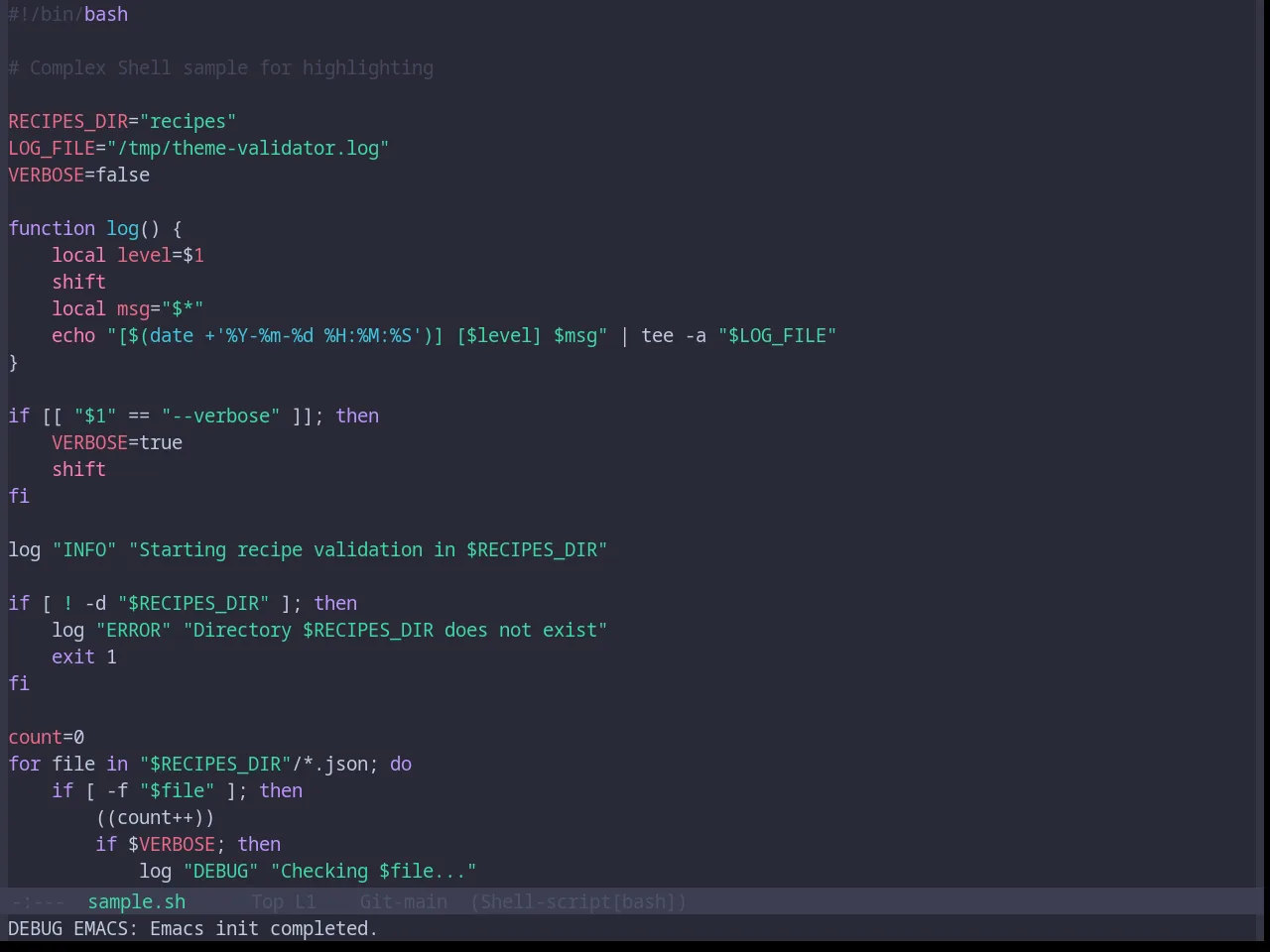 Base16 Jabuti Theme in sh-mode