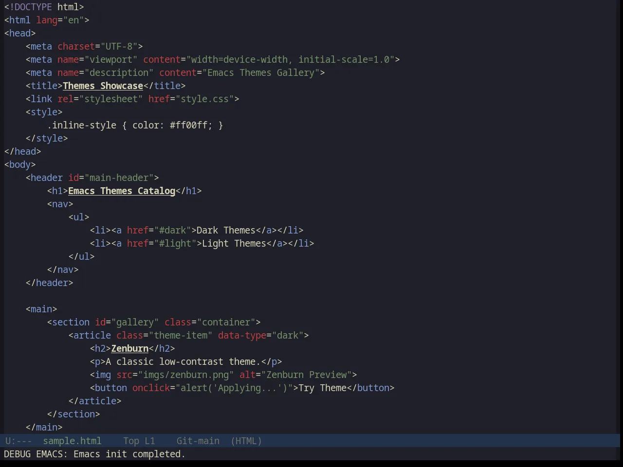 Base16 Kanagawa Theme in html-mode