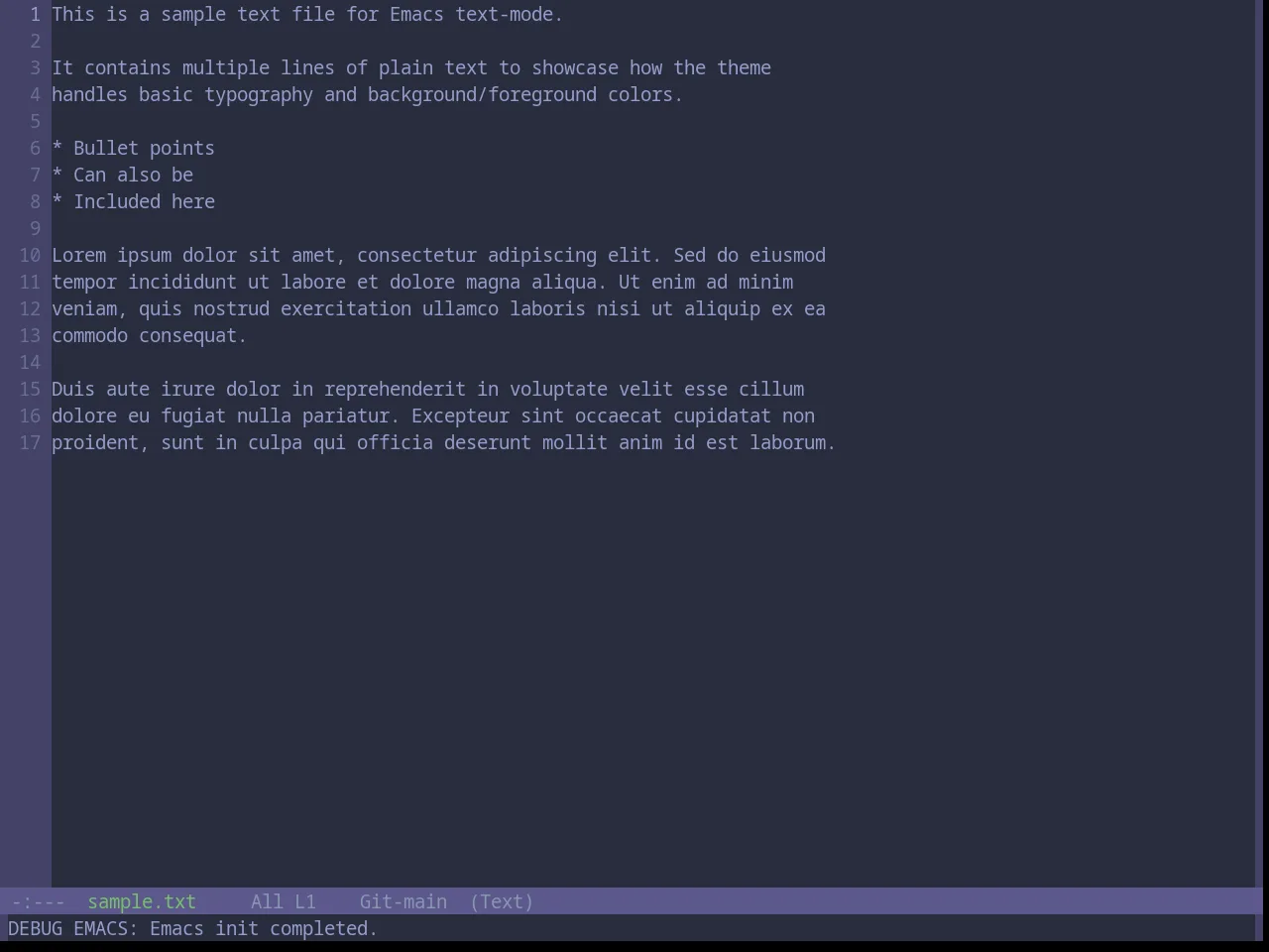 Base16 Katy Theme in text-mode