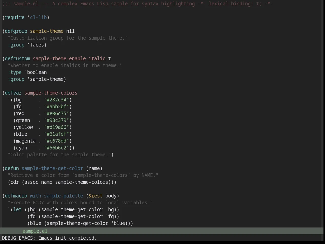 Base16 Kimber Theme in emacs-lisp-mode