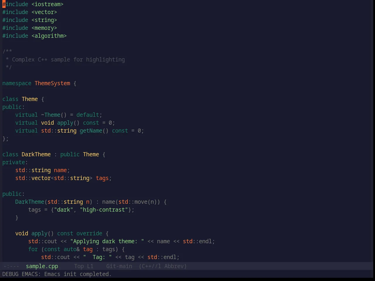 Base16 Lime Theme in c++-mode