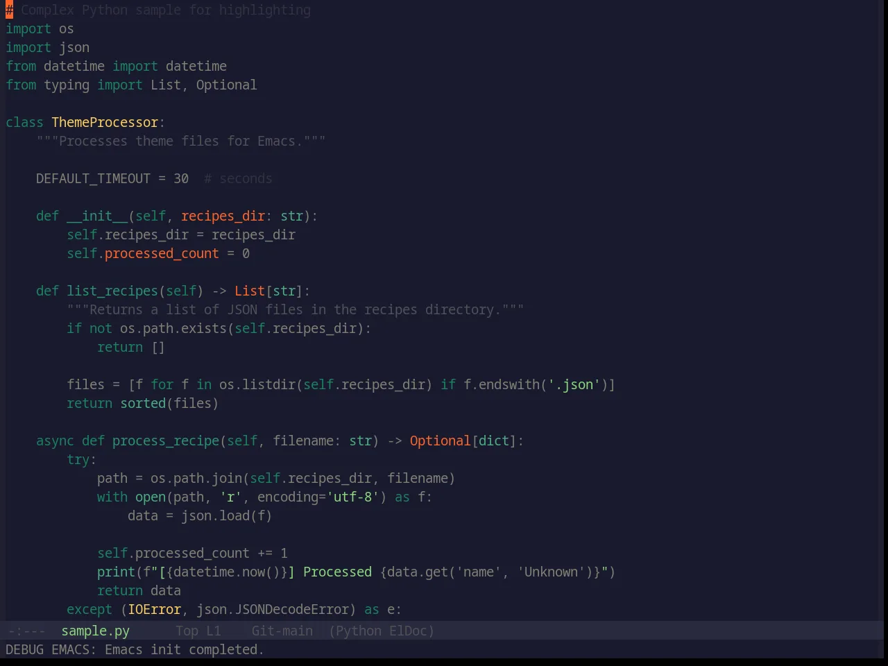 Base16 Lime Theme in python-mode