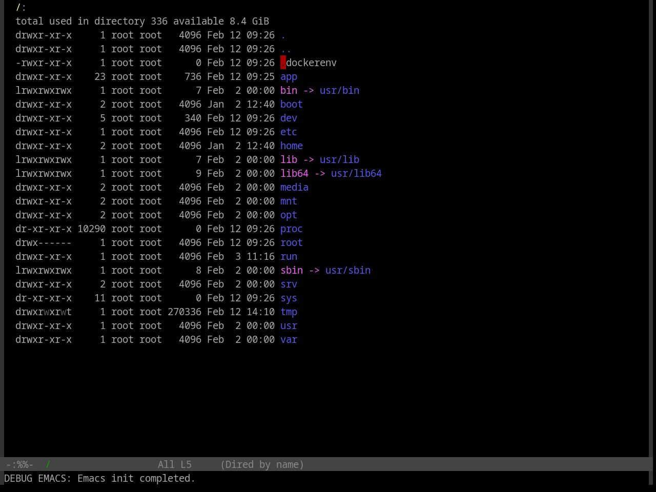 Base16 Linux Vt Theme in dired