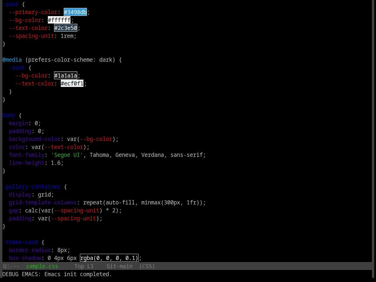 Base16 Macintosh Theme in css-mode