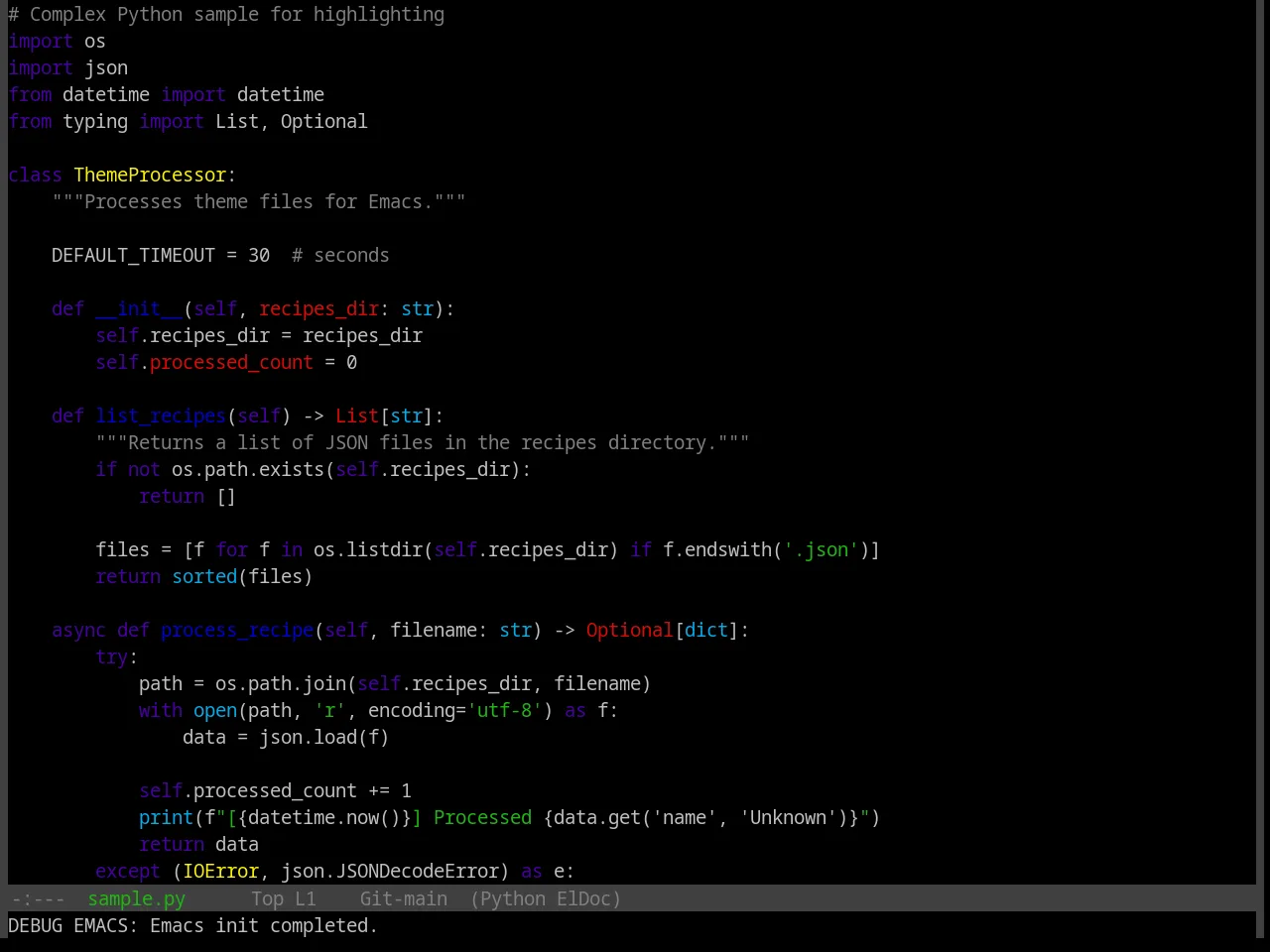 Base16 Macintosh Theme in python-mode