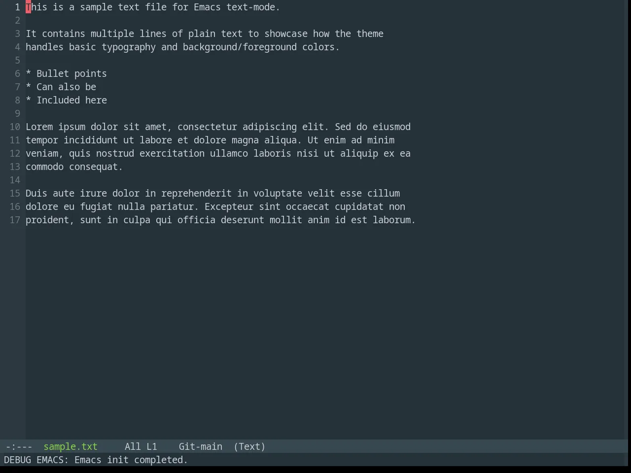 Base16 Materia Theme in text-mode
