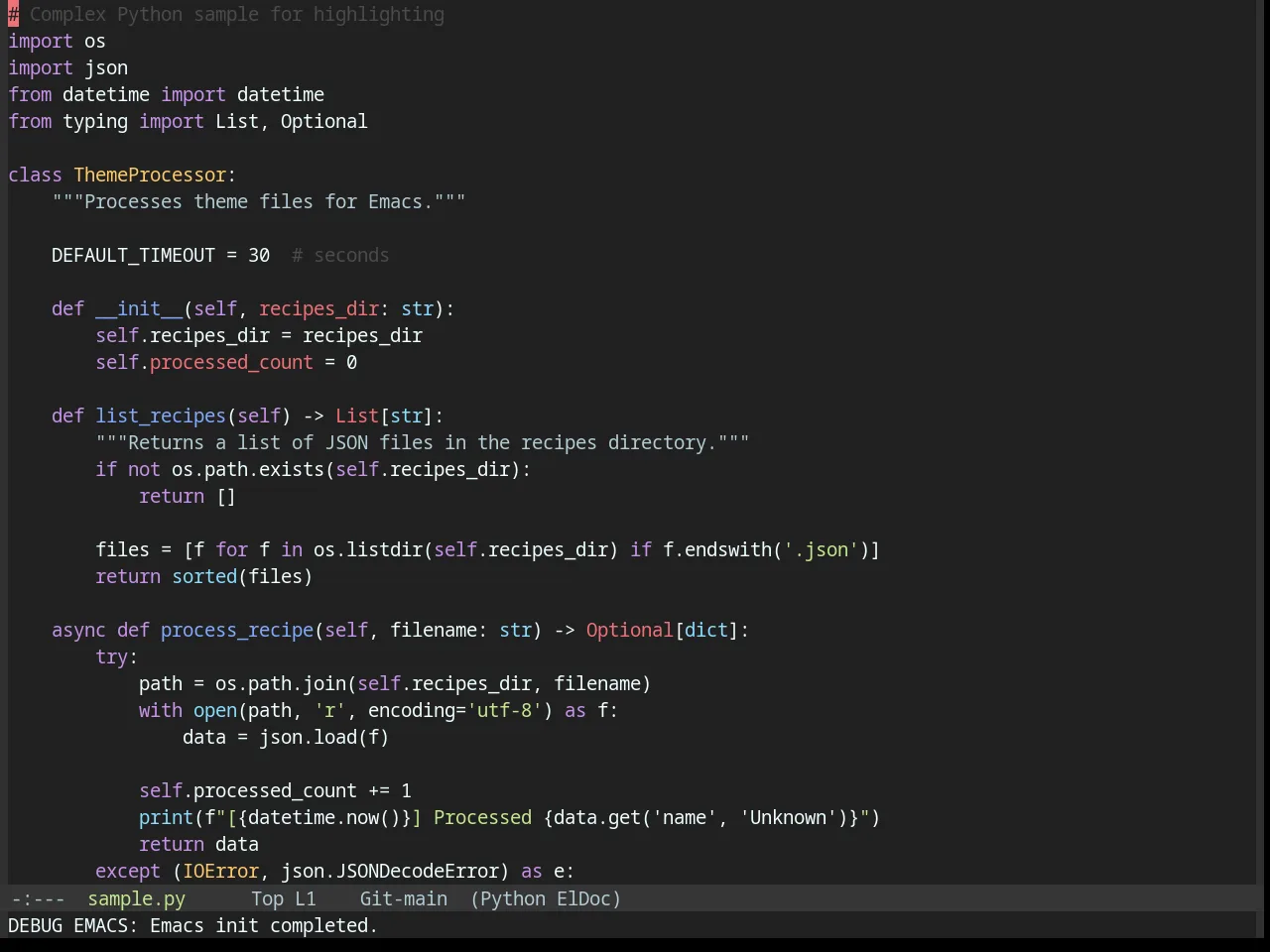 Base16 Material Darker Theme in python-mode