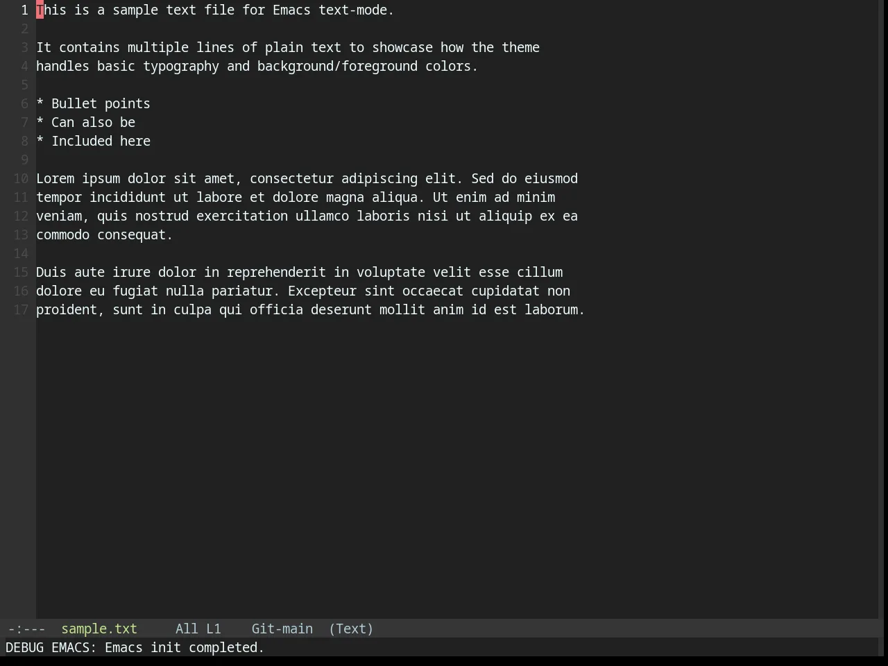 Base16 Material Darker Theme in text-mode