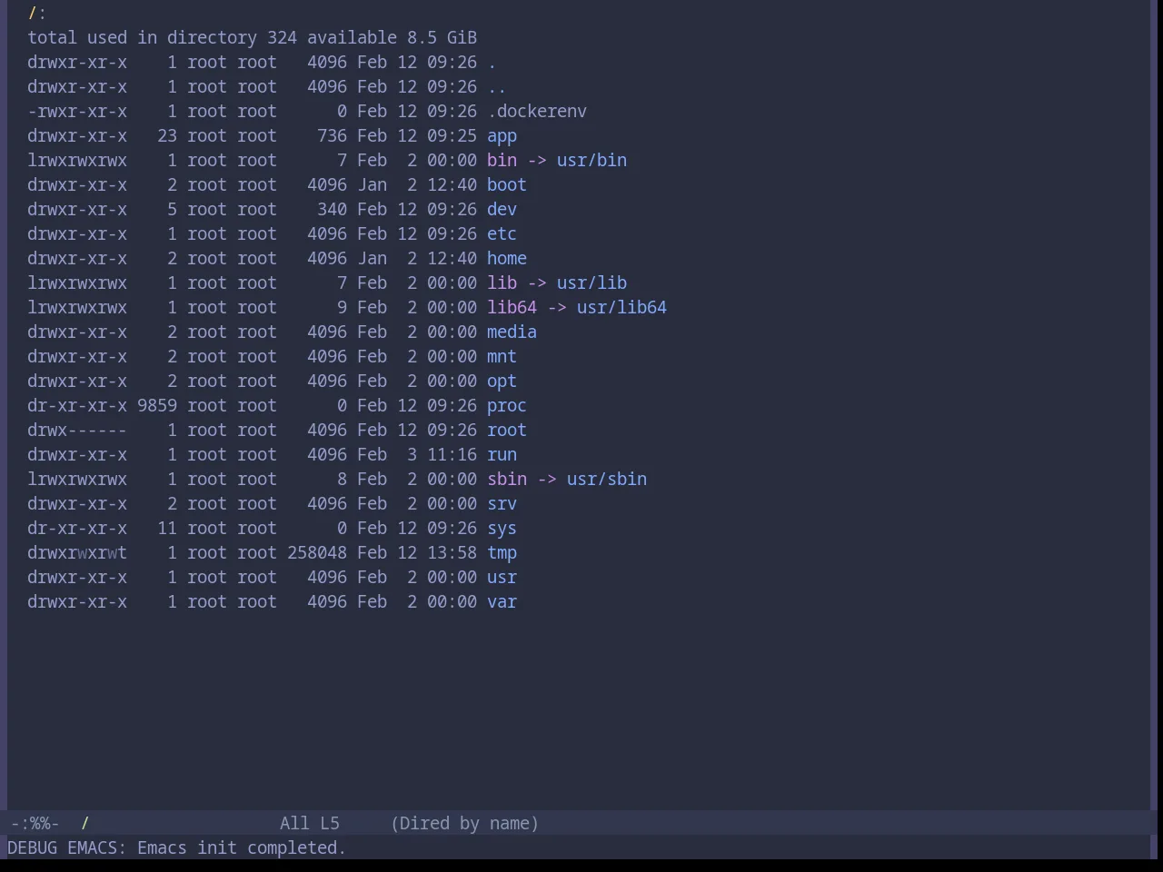 Base16 Material Palenight Theme in dired