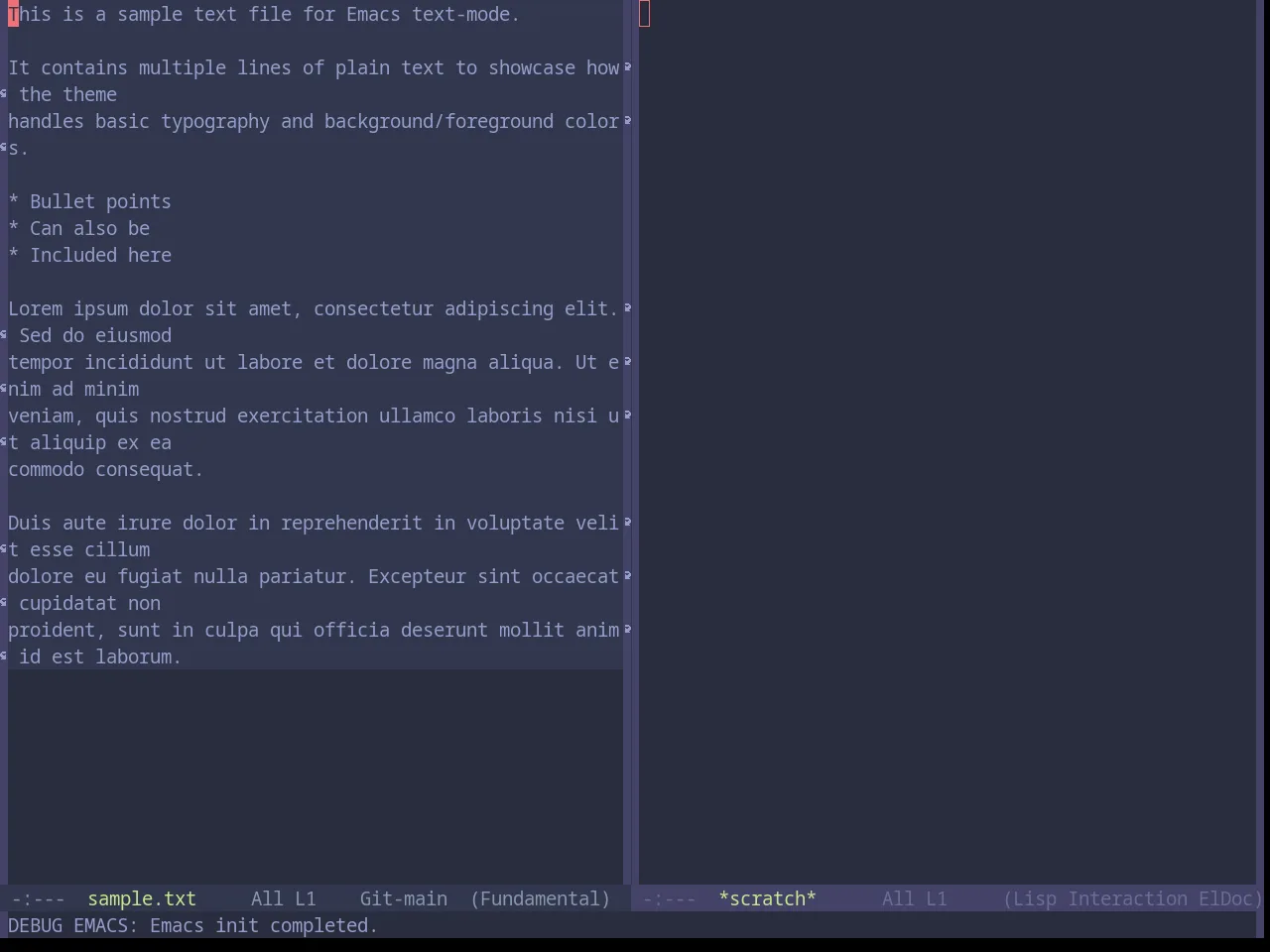 Base16 Material Palenight Theme in fundamental-mode