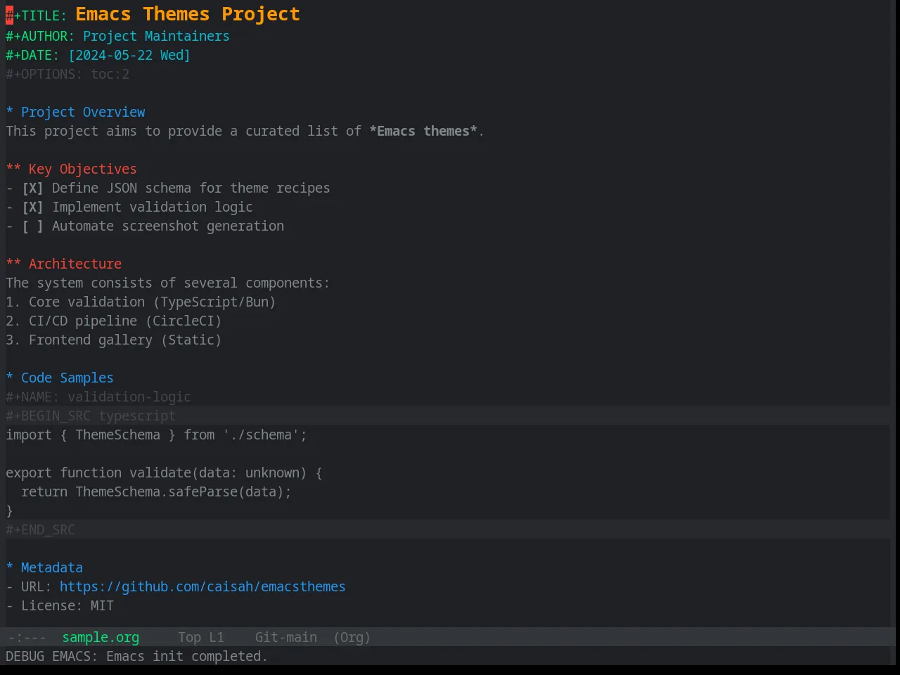 Base16 Material Vivid Theme in org-mode
