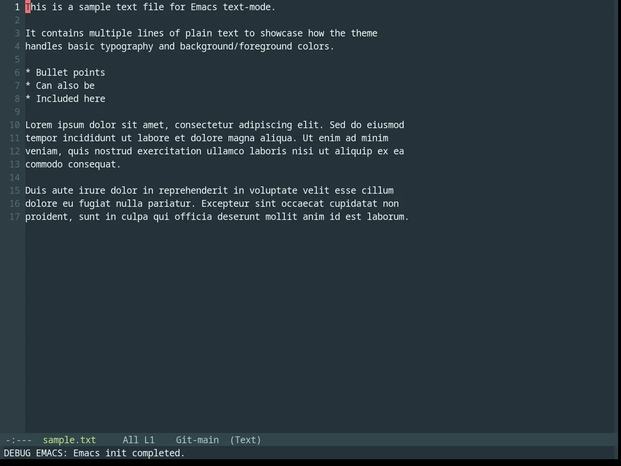 Base16 Material Theme in text-mode