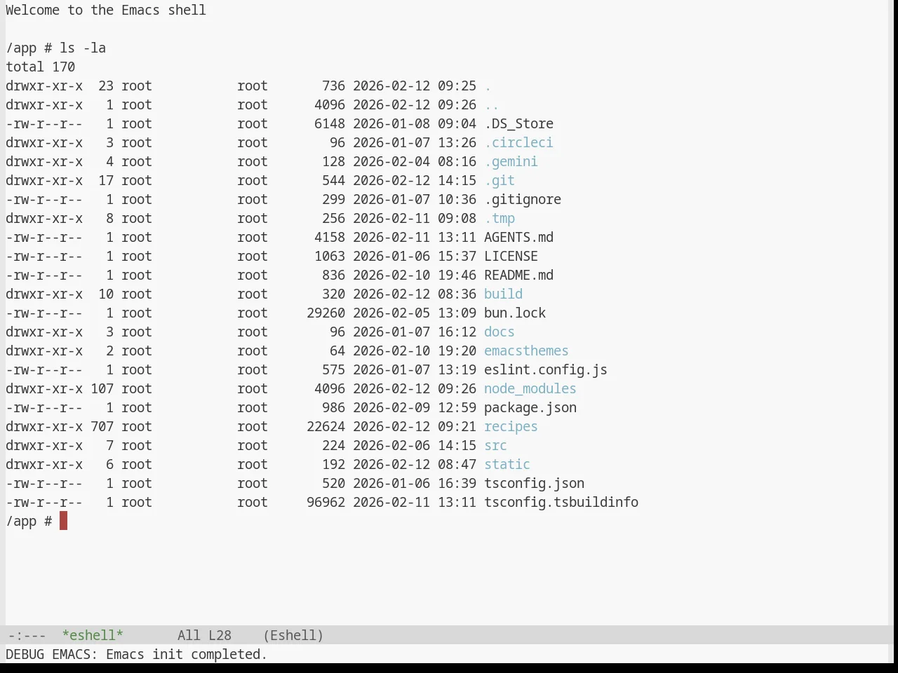 Base16 Mexico Light Theme in eshell