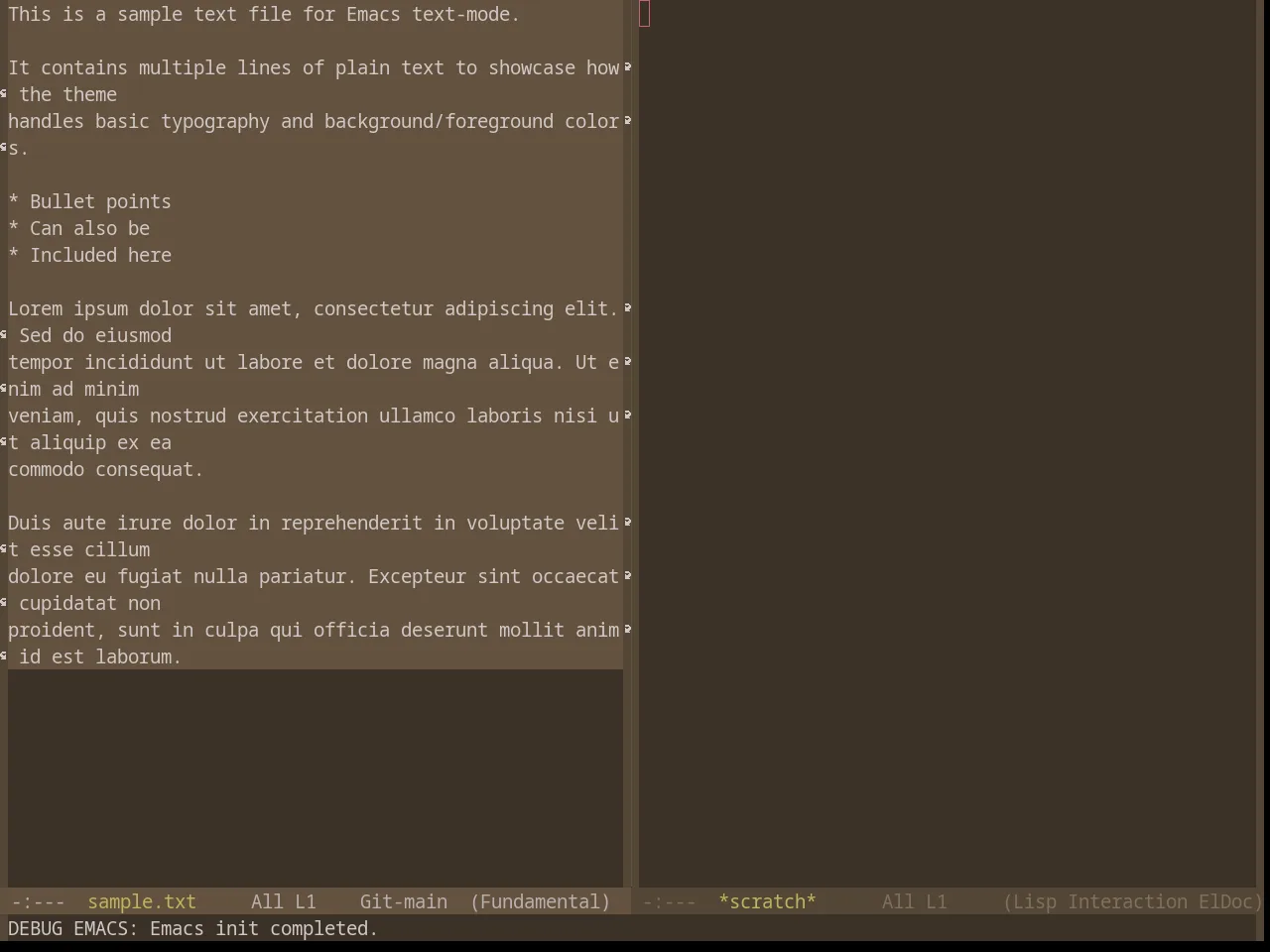 Base16 Mocha Theme in fundamental-mode