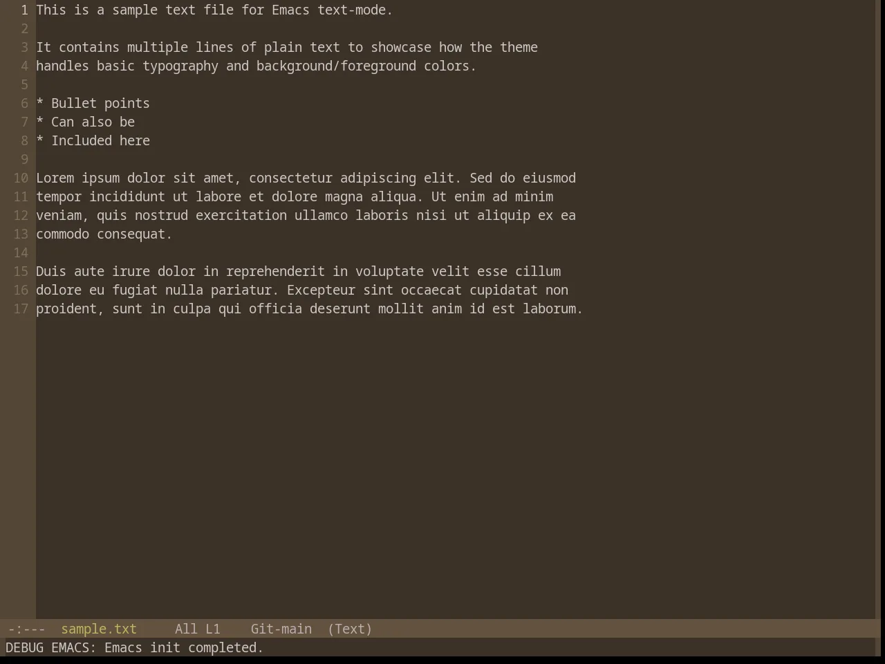 Base16 Mocha Theme in text-mode
