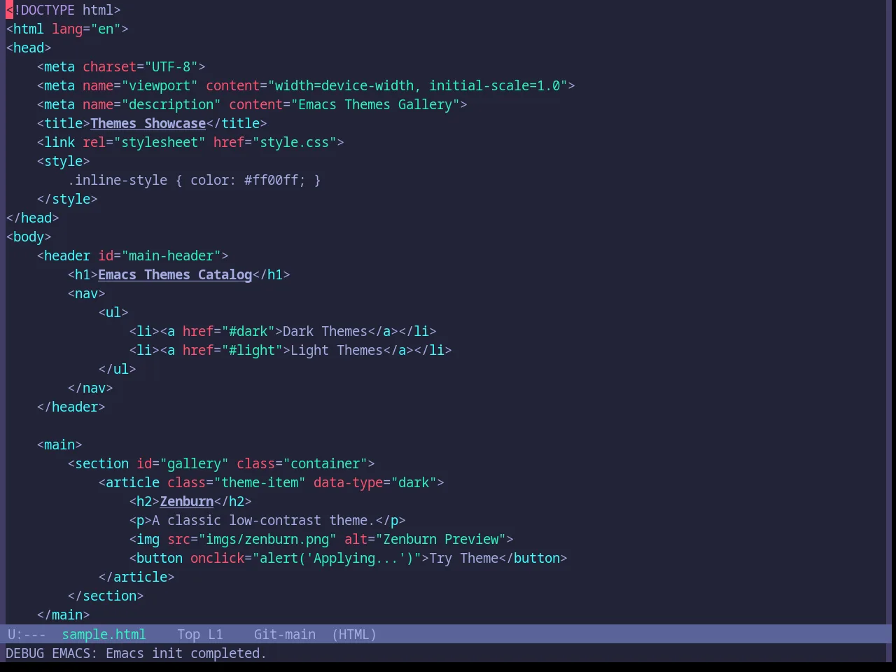 Base16 Moonlight Theme in html-mode