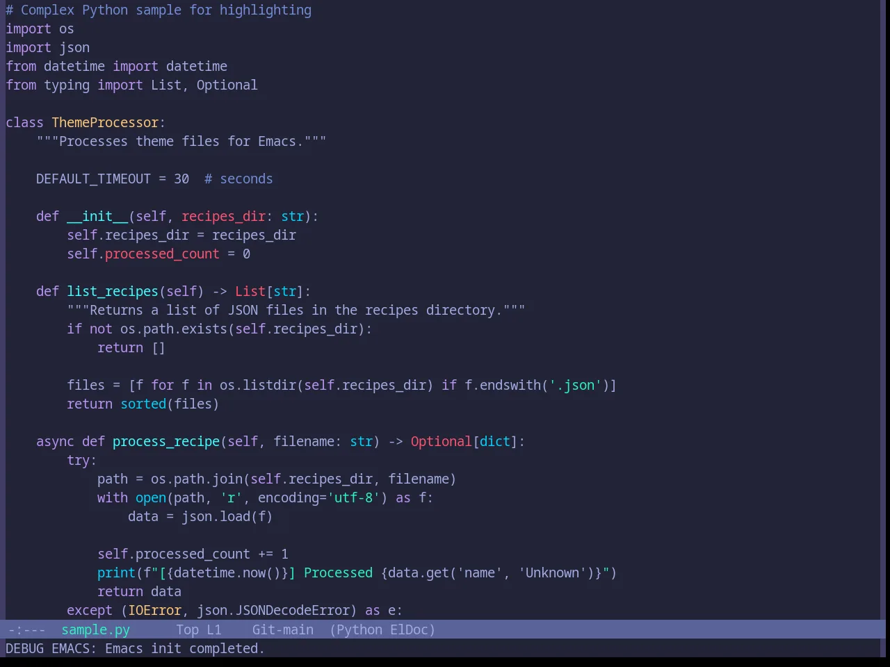 Base16 Moonlight Theme in python-mode