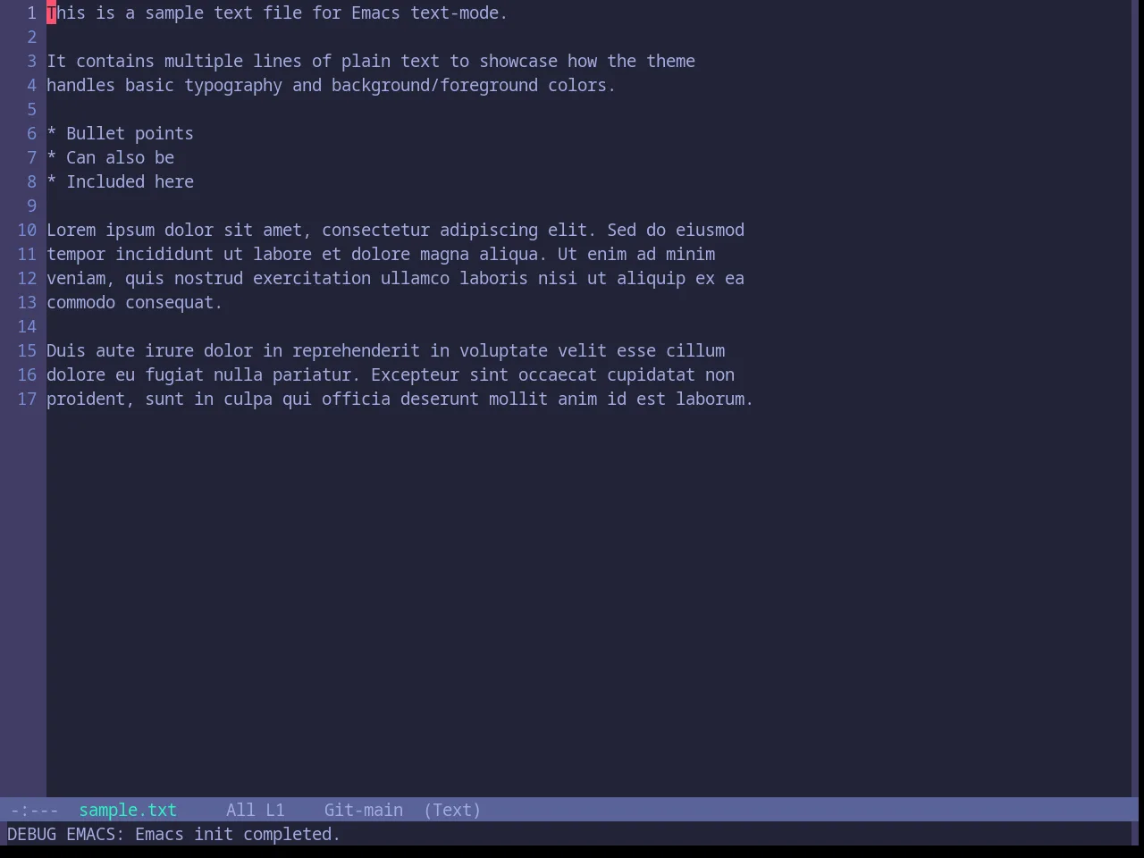 Base16 Moonlight Theme in text-mode
