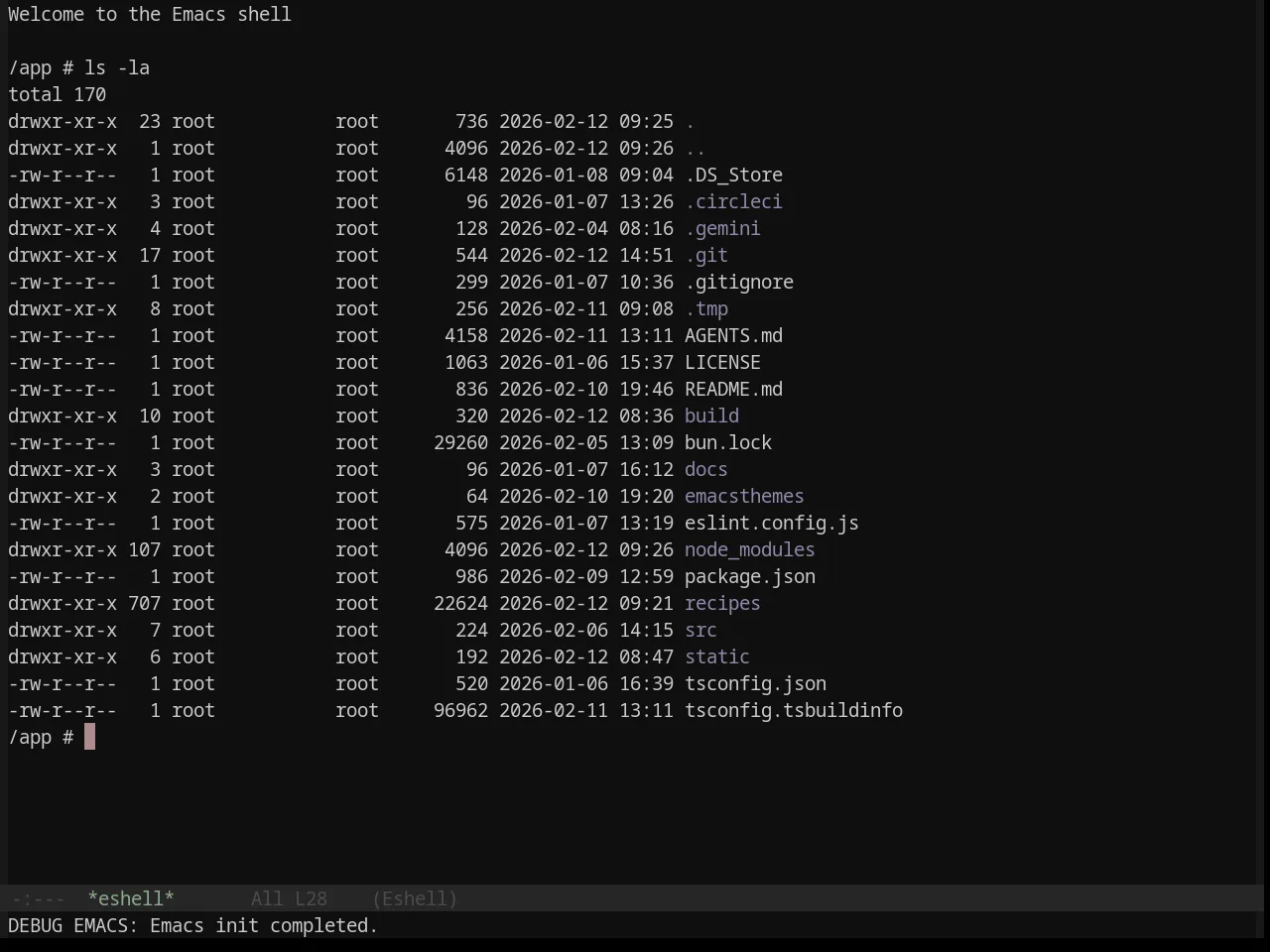Base16 Mountain Theme in eshell