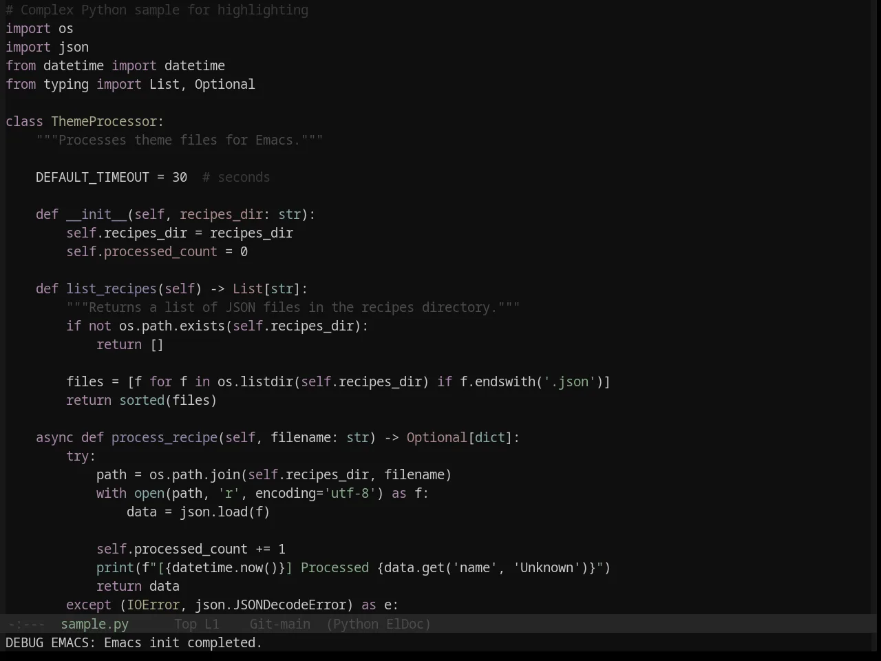 Base16 Mountain Theme in python-mode