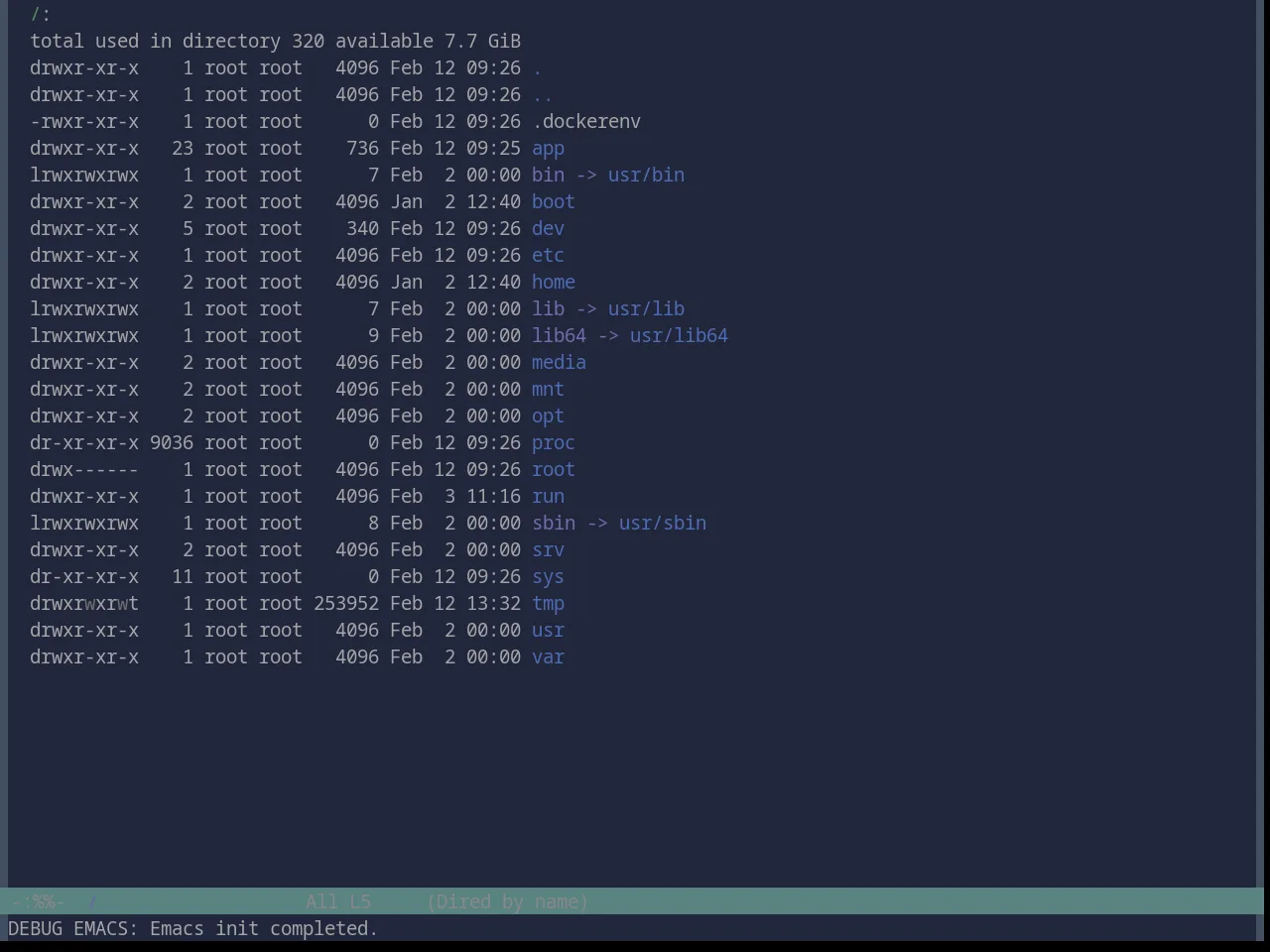 Base16 Nebula Theme in dired