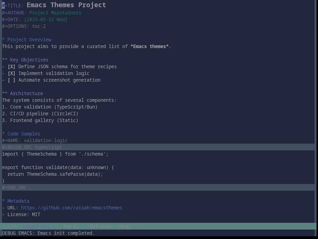 Base16 Nebula Theme in org-mode