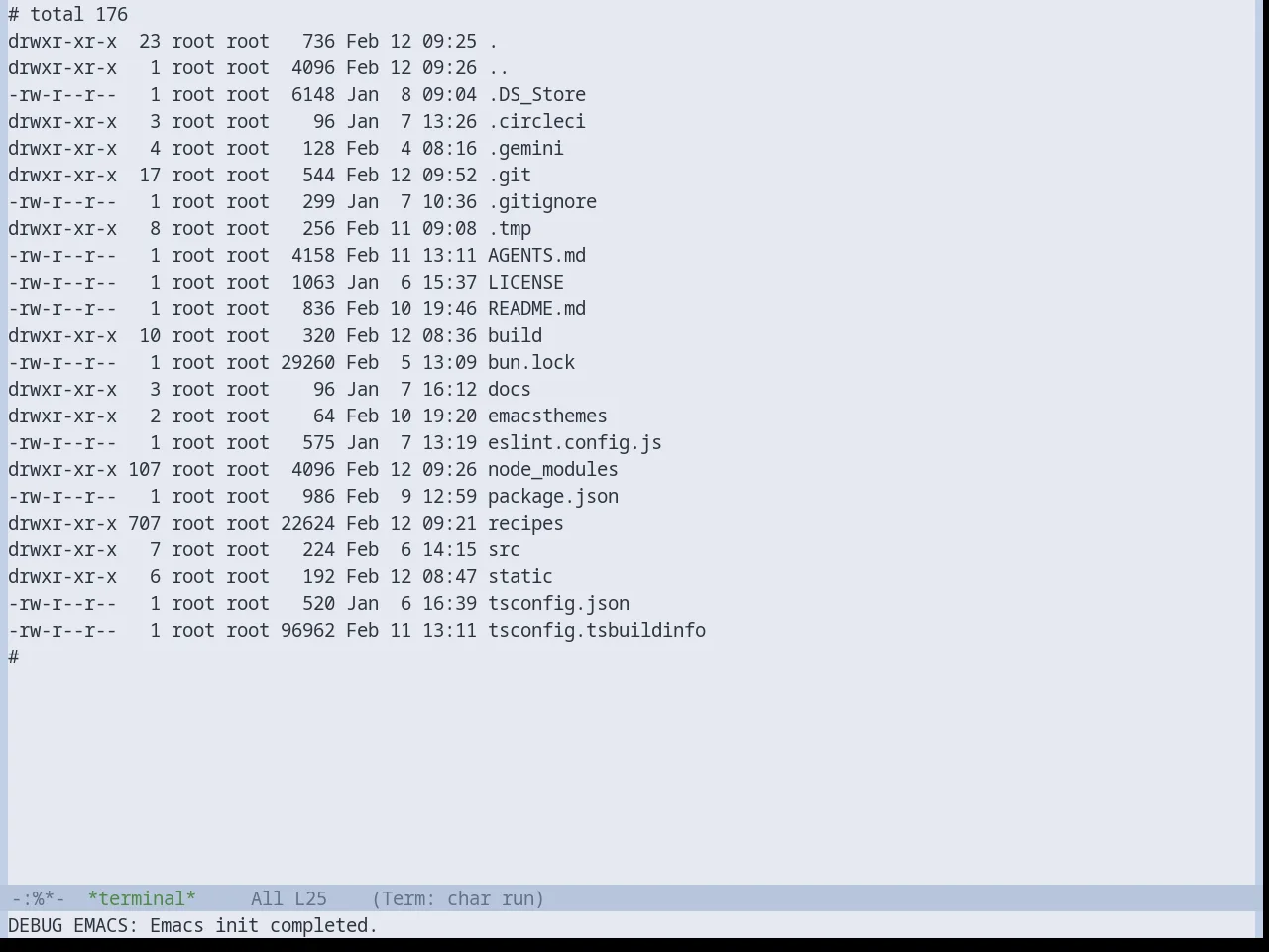 Base16 Nord Light Theme in term