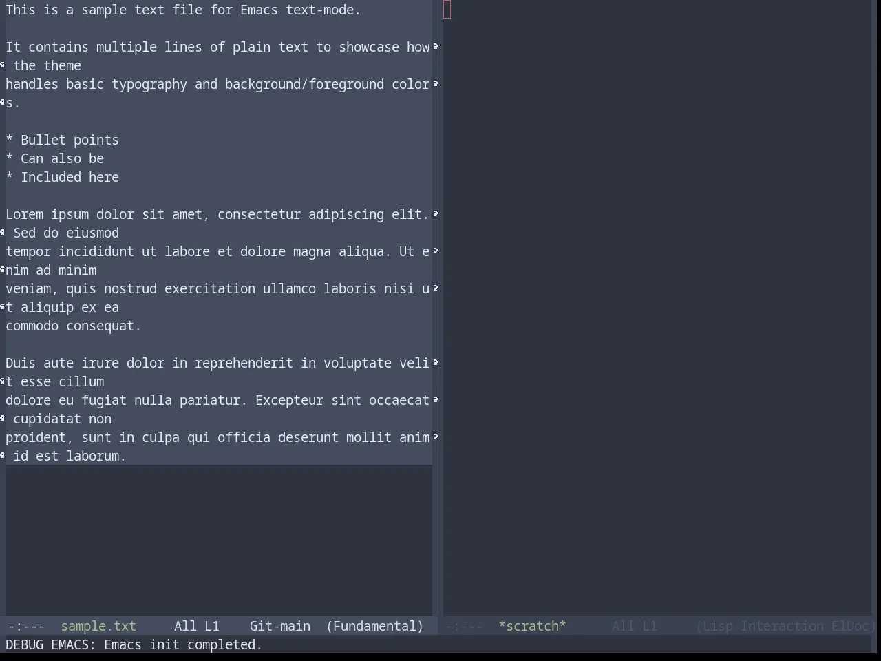Base16 Nord Theme in fundamental-mode