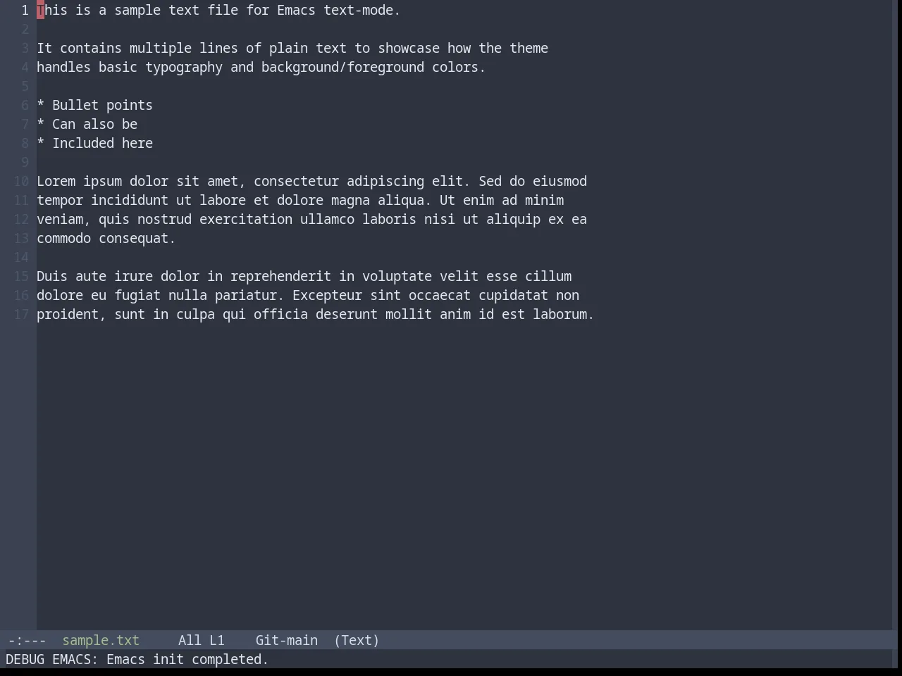 Base16 Nord Theme in text-mode