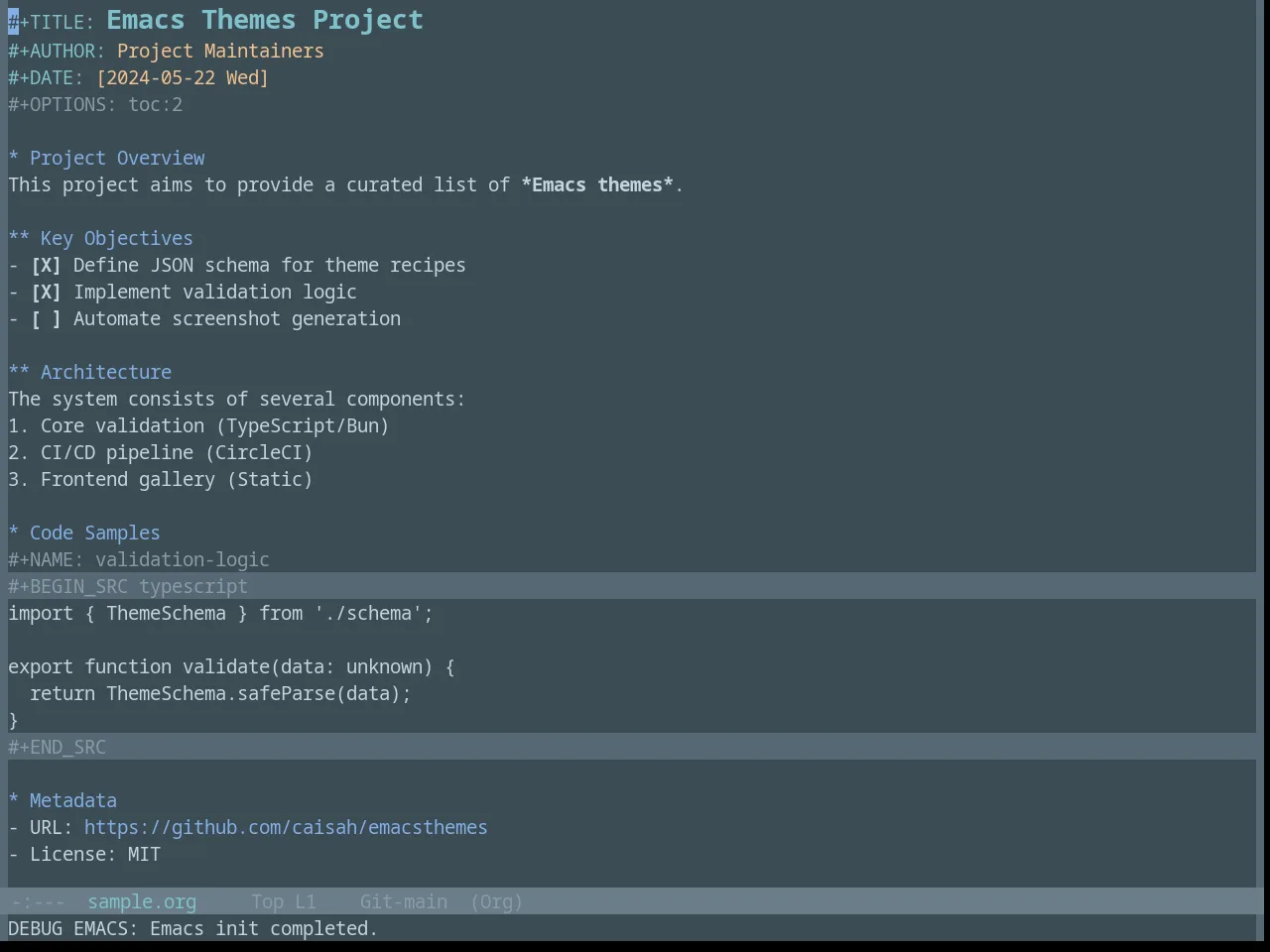 Base16 Nova Theme in org-mode