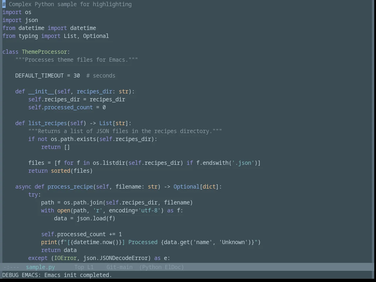 Base16 Nova Theme in python-mode