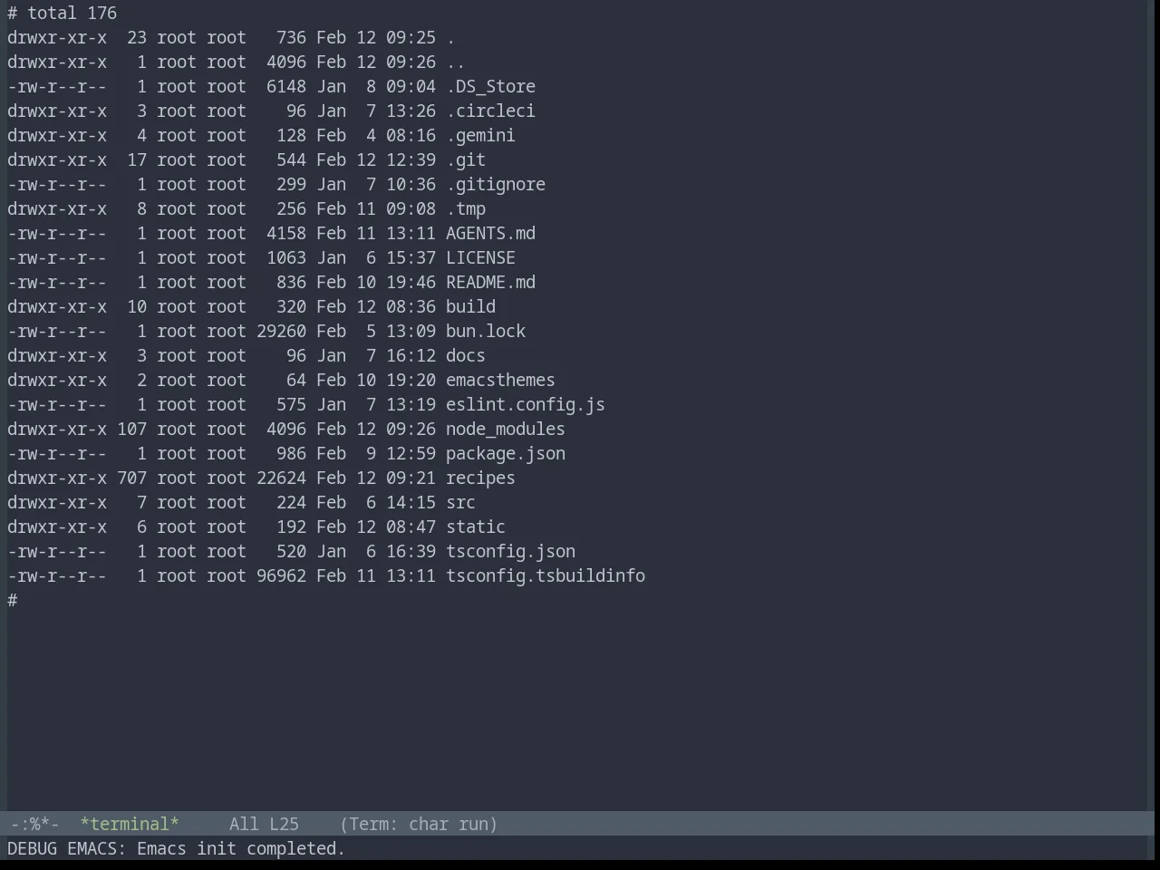 Base16 Ocean Theme in term