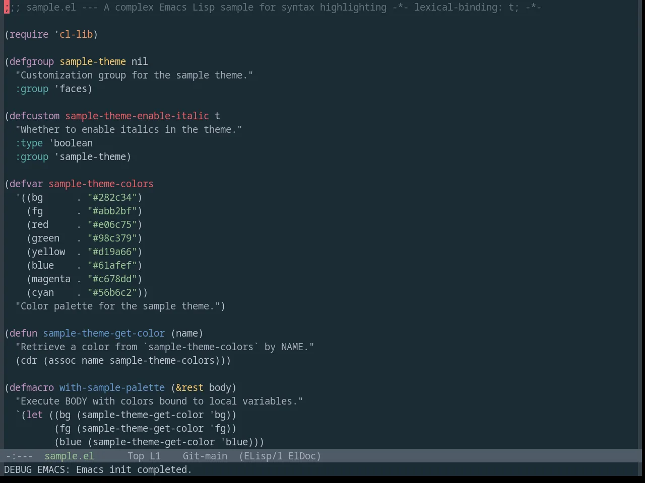 Base16 Oceanicnext Theme in emacs-lisp-mode