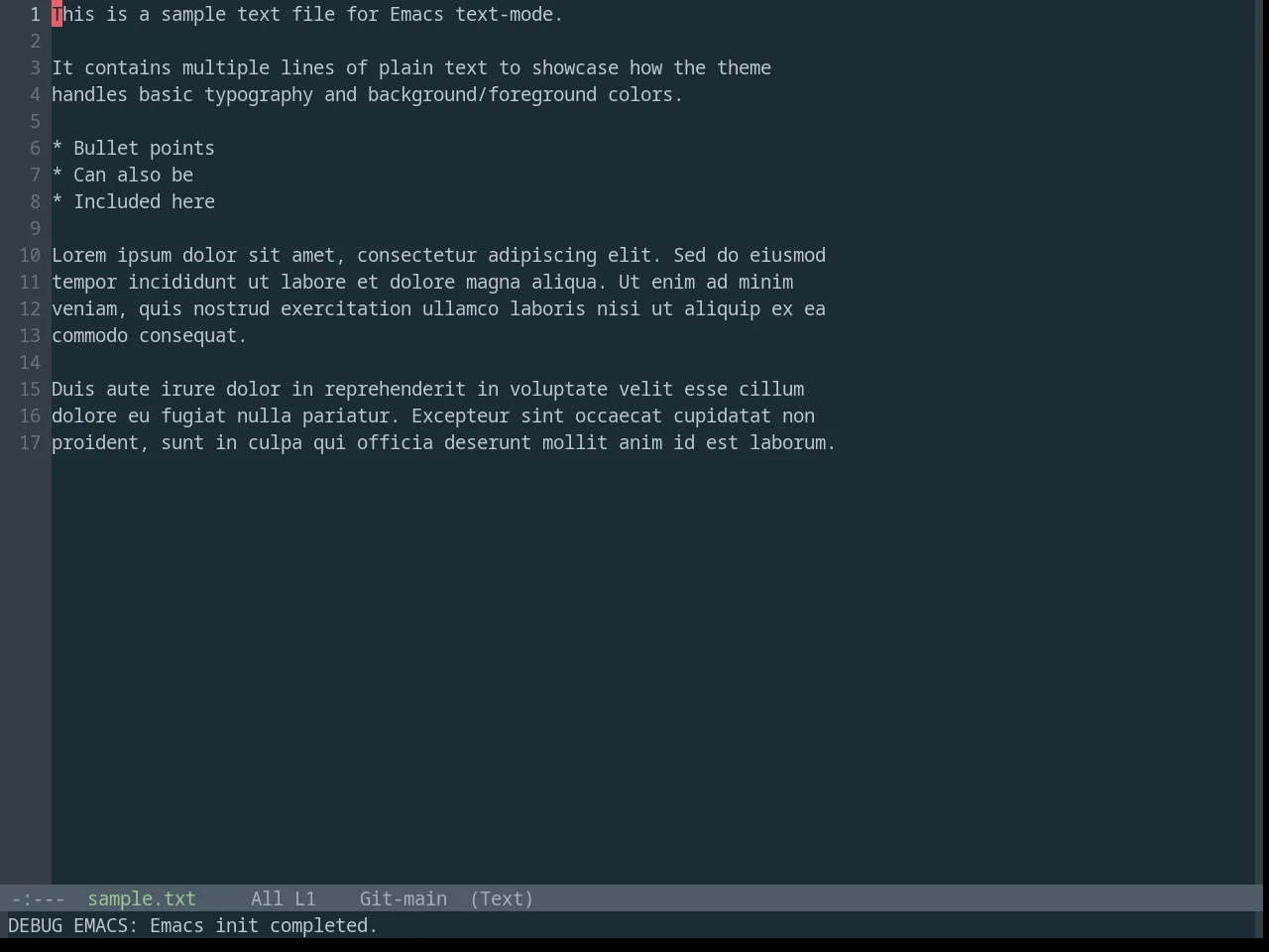 Base16 Oceanicnext Theme in text-mode